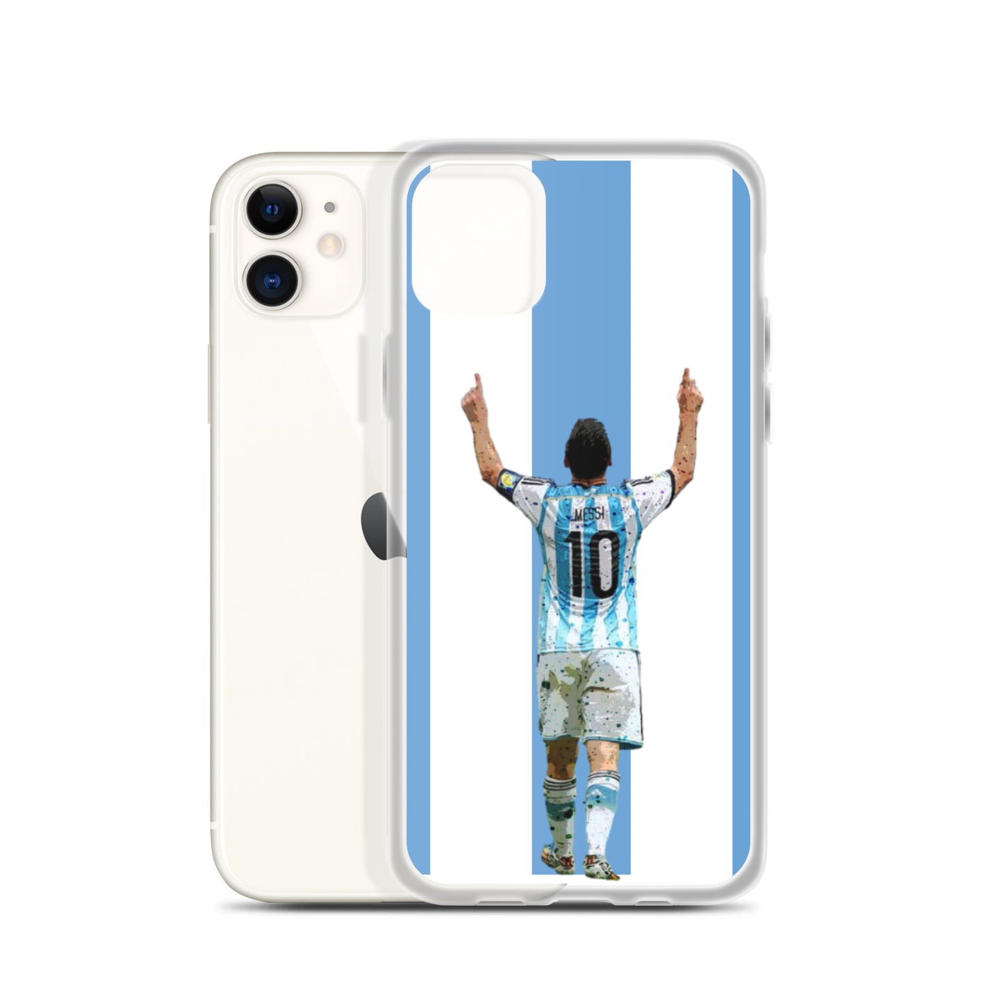 Messi Celebration Argentina Clear Case for iPhone® - The 90+ Minute