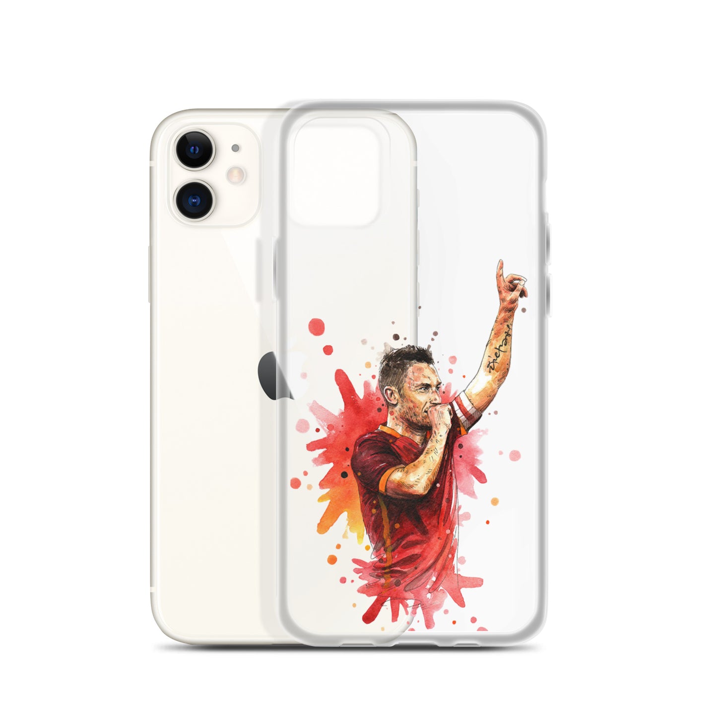 AS Roma Totti Eterno Vintage Clear Case for iPhone®