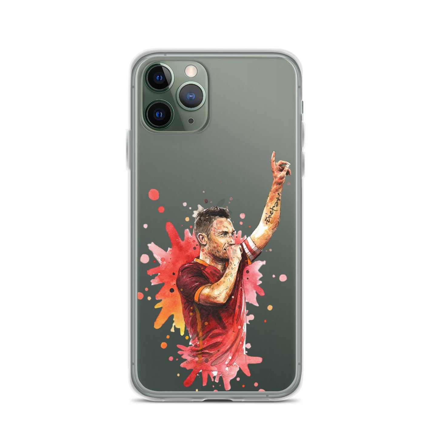 AS Roma Totti Eterno Vintage Clear Case for iPhone®