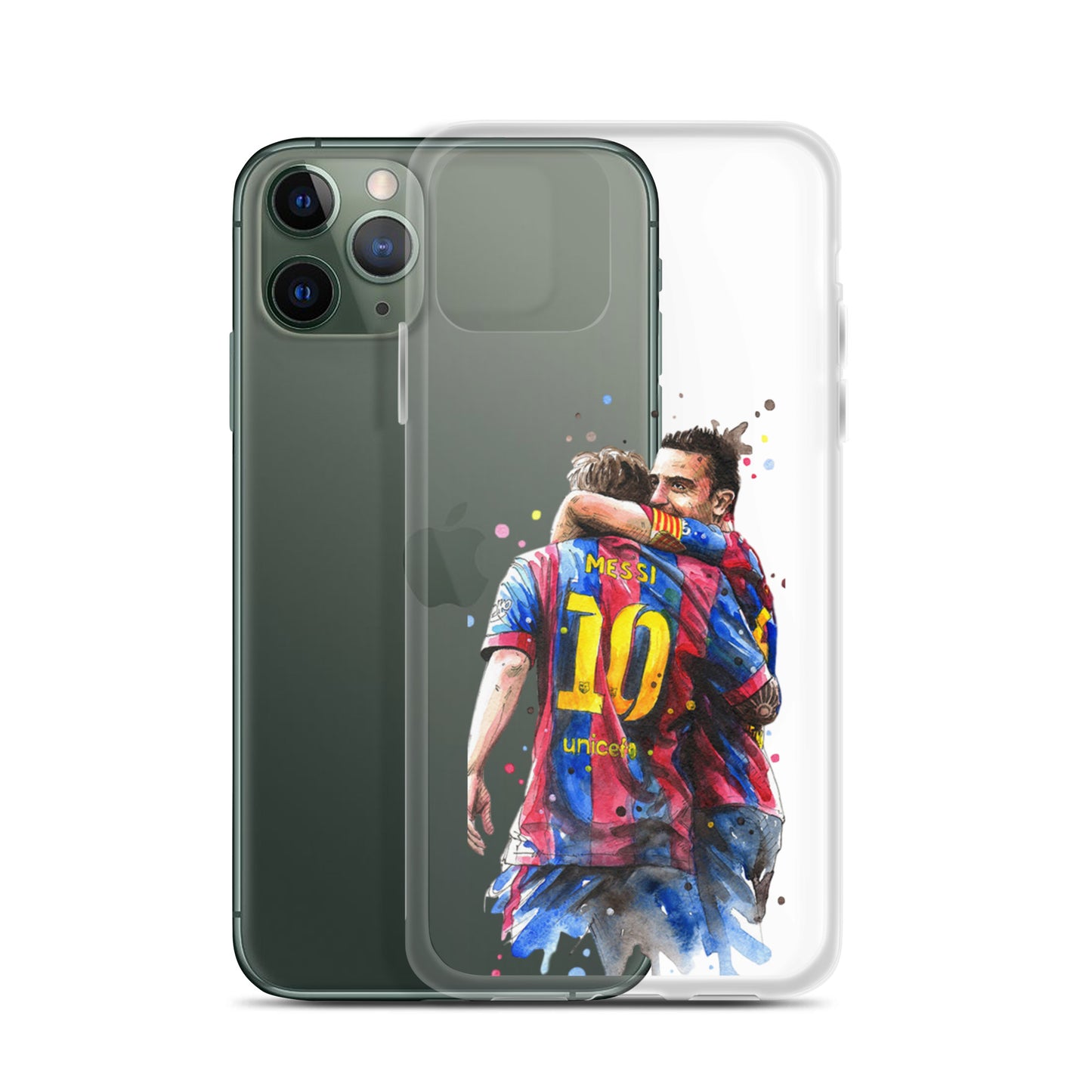Messi & Xavi Barcelona days Clear Case for iPhone®