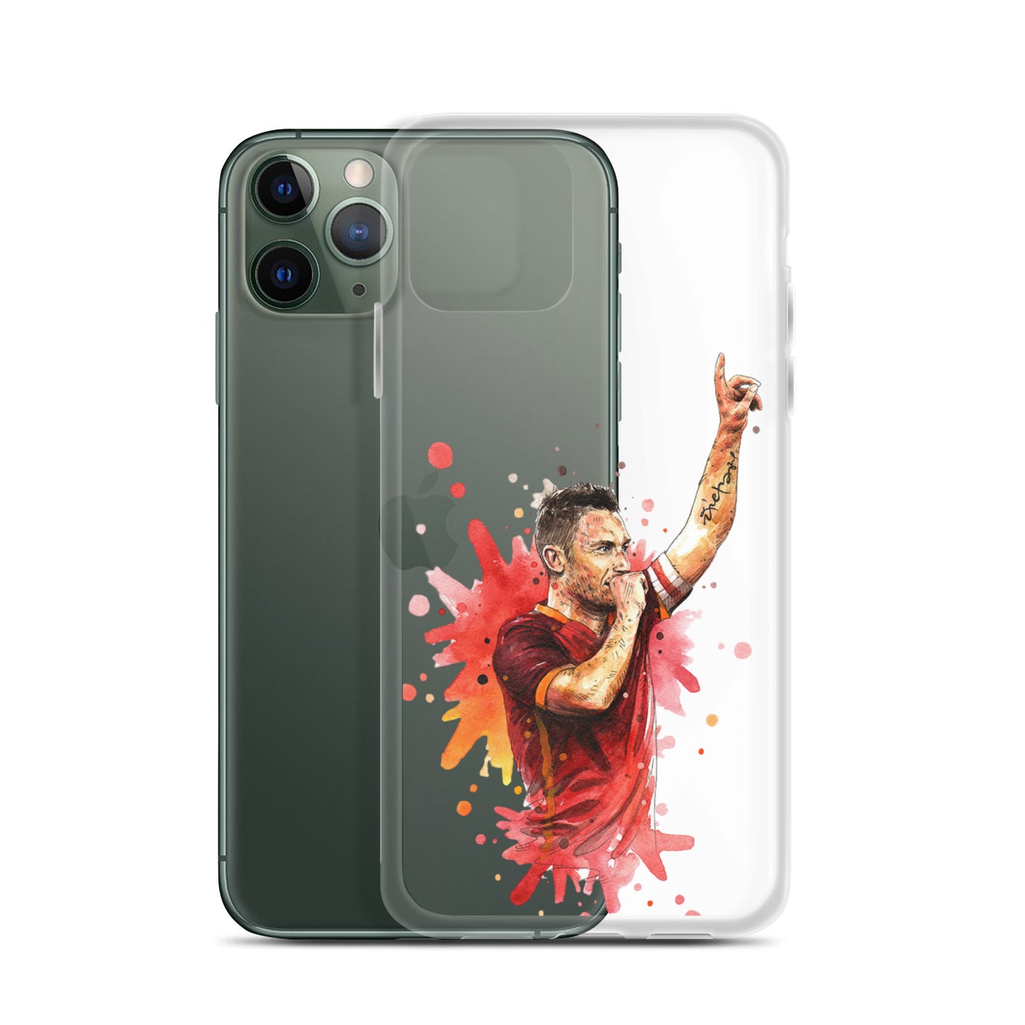 AS Roma Totti Eterno Vintage Clear Case for iPhone®