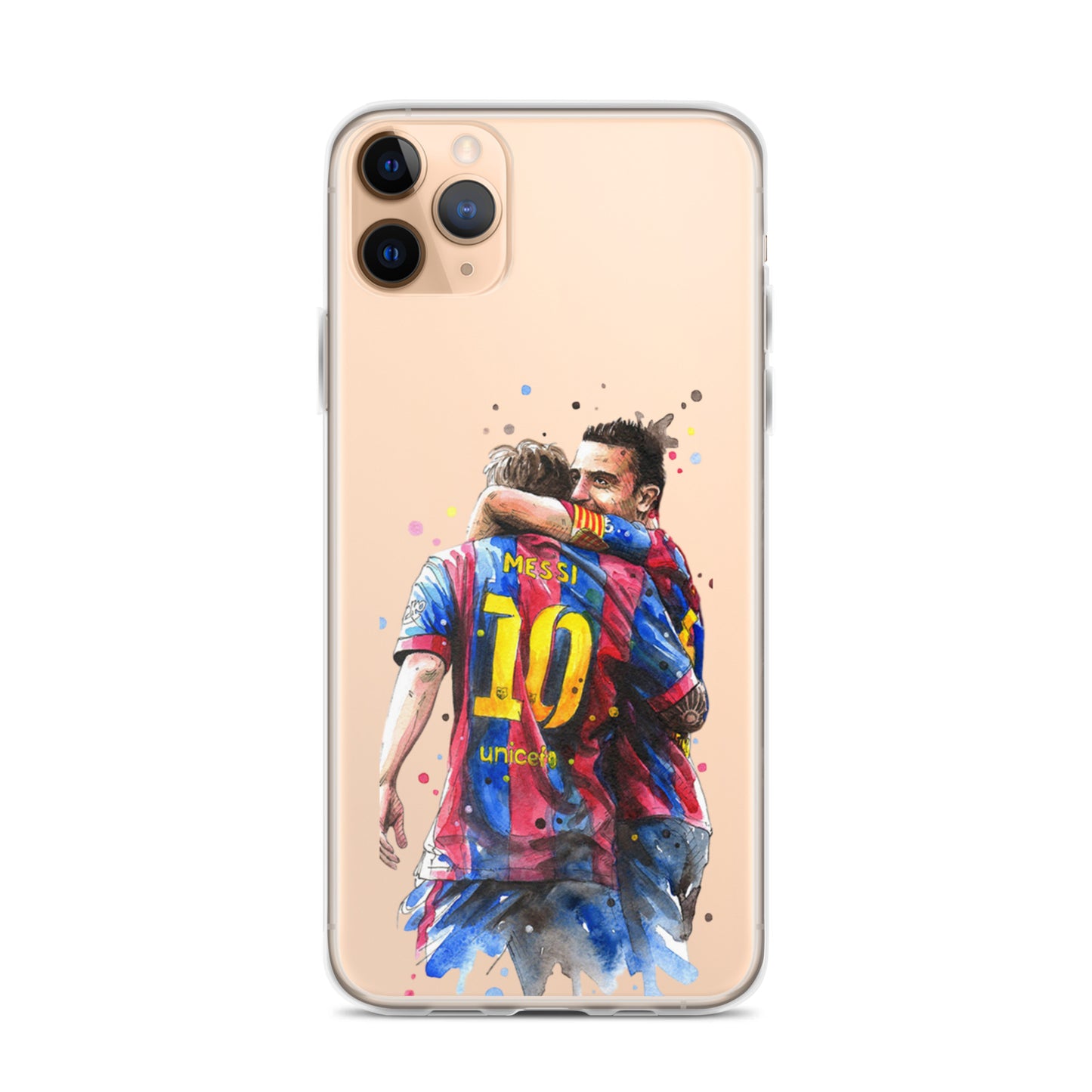 Messi & Xavi Barcelona days Clear Case for iPhone®