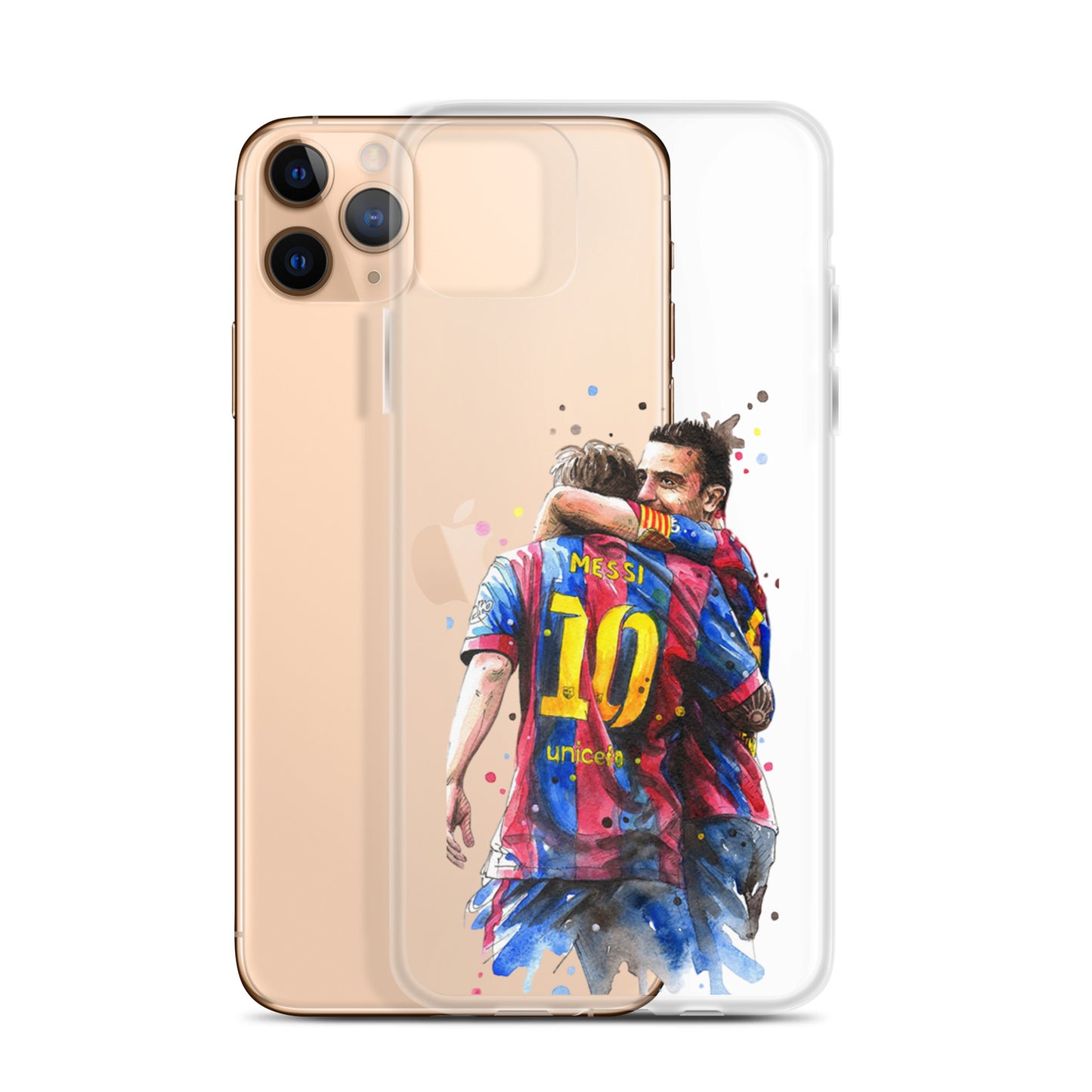 Messi & Xavi Barcelona days Clear Case for iPhone®