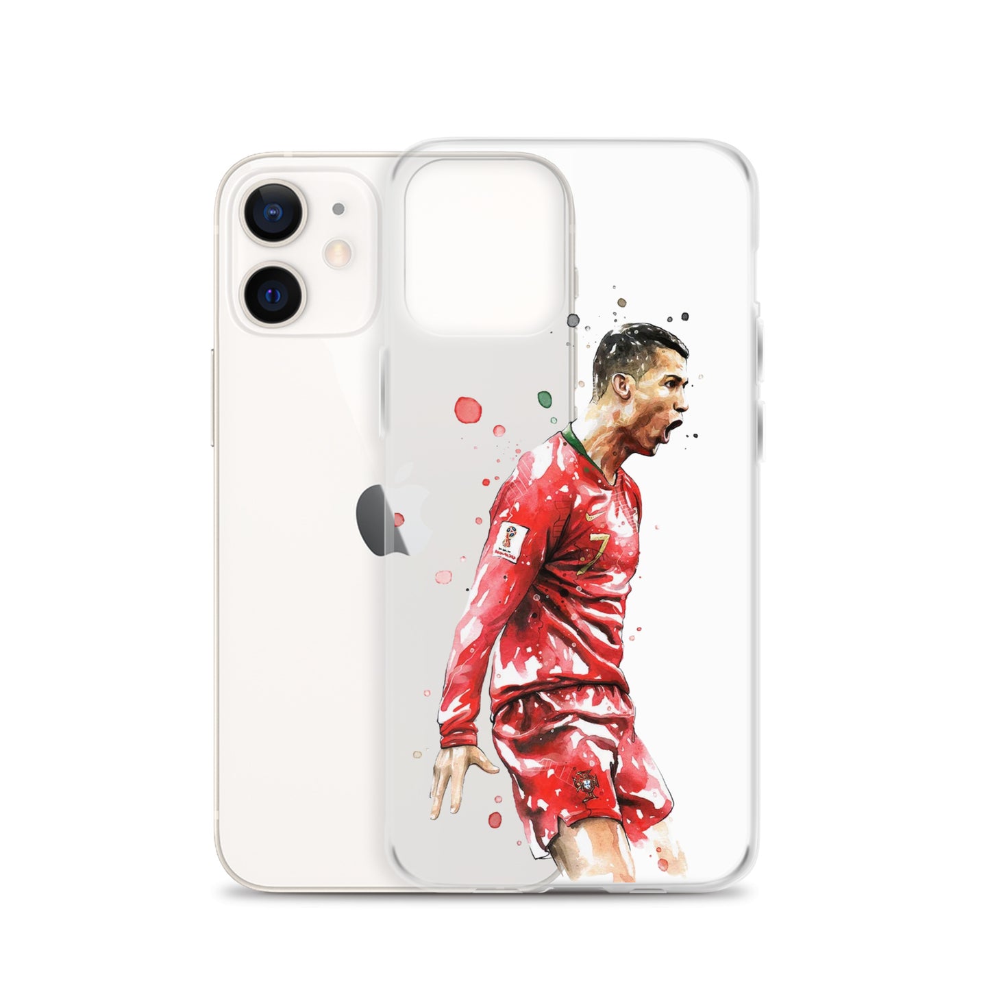 Ronaldo Portugal Celebration Vintage Clear Case for iPhone®