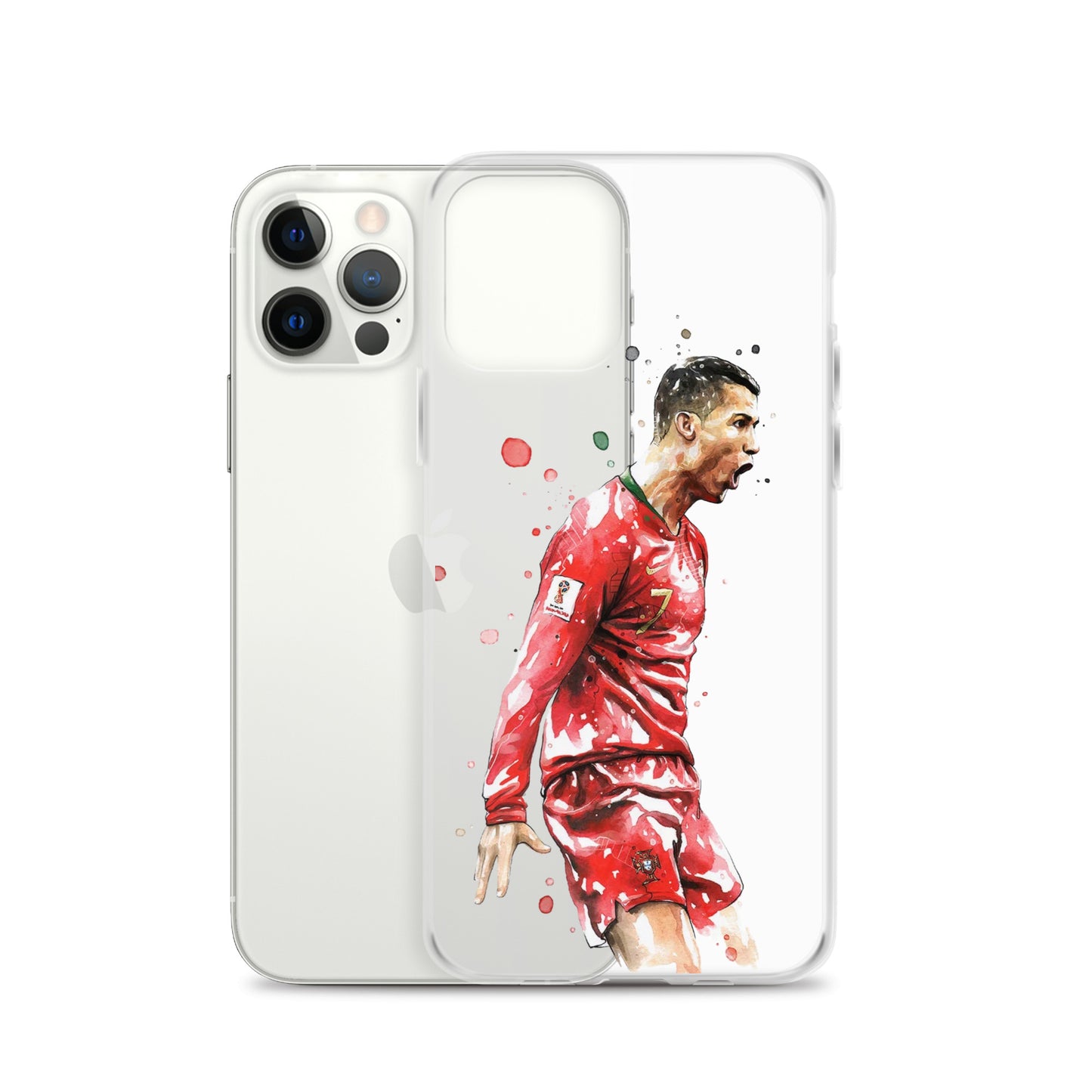 Ronaldo Portugal Celebration Vintage Clear Case for iPhone®