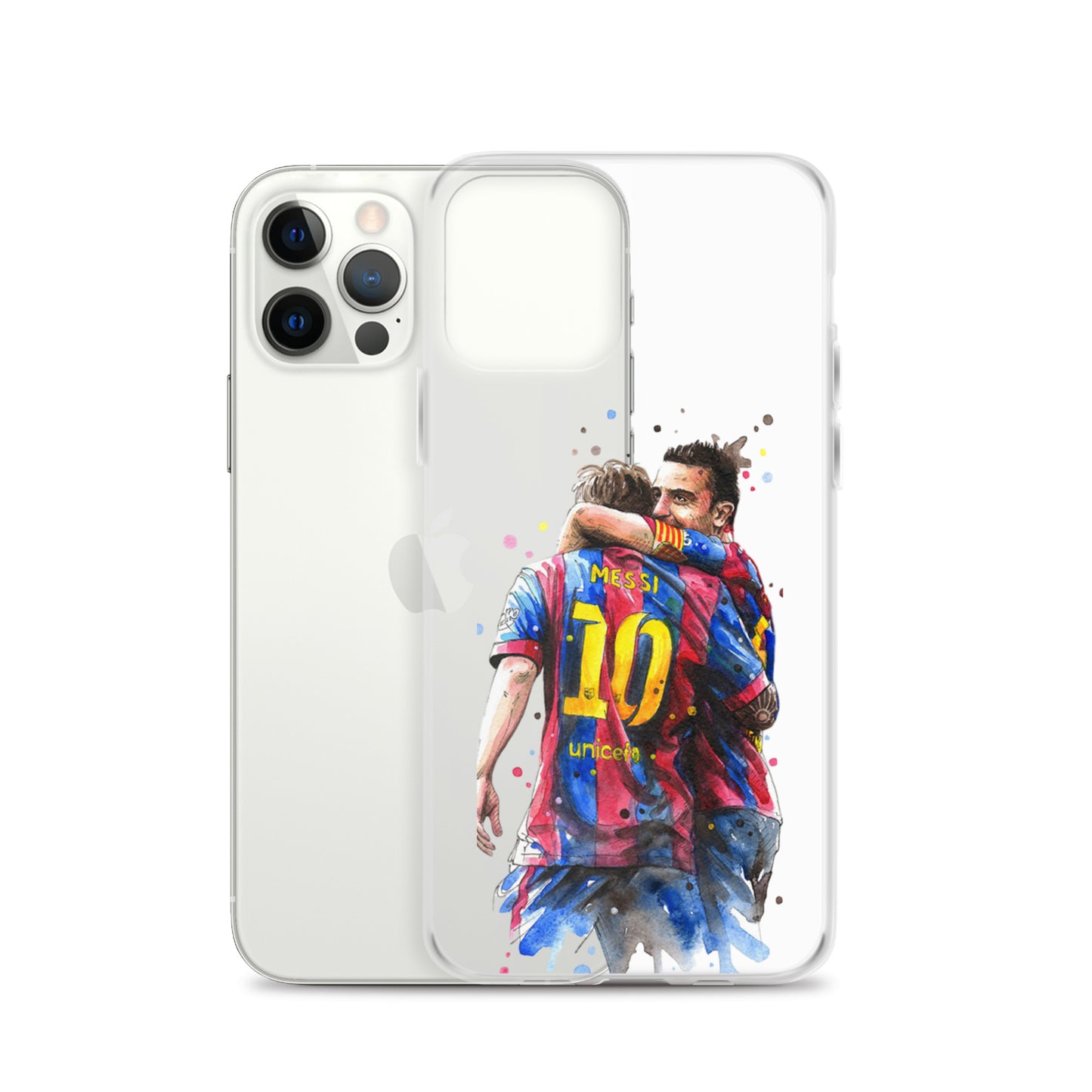 Messi & Xavi Barcelona days Clear Case for iPhone®