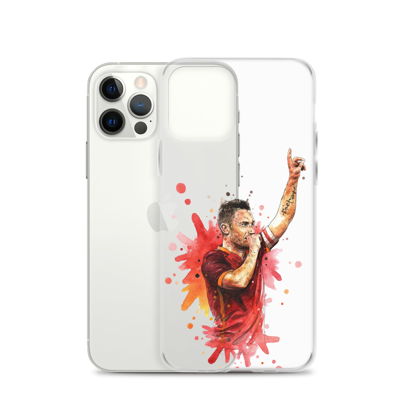 AS Roma Totti Eterno Vintage Clear Case for iPhone®