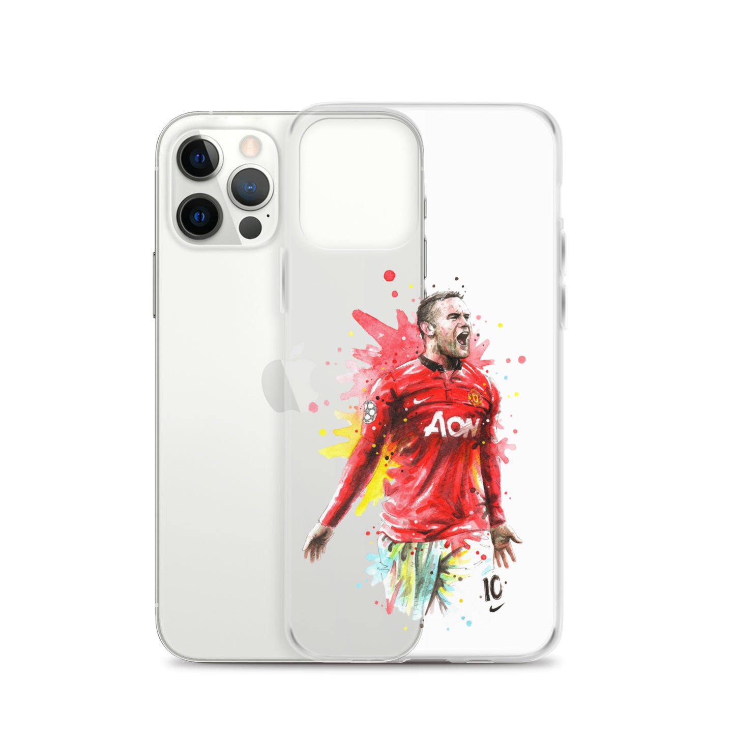 Manchester United Wayne Rooney Vintage Clear Case for iPhone®