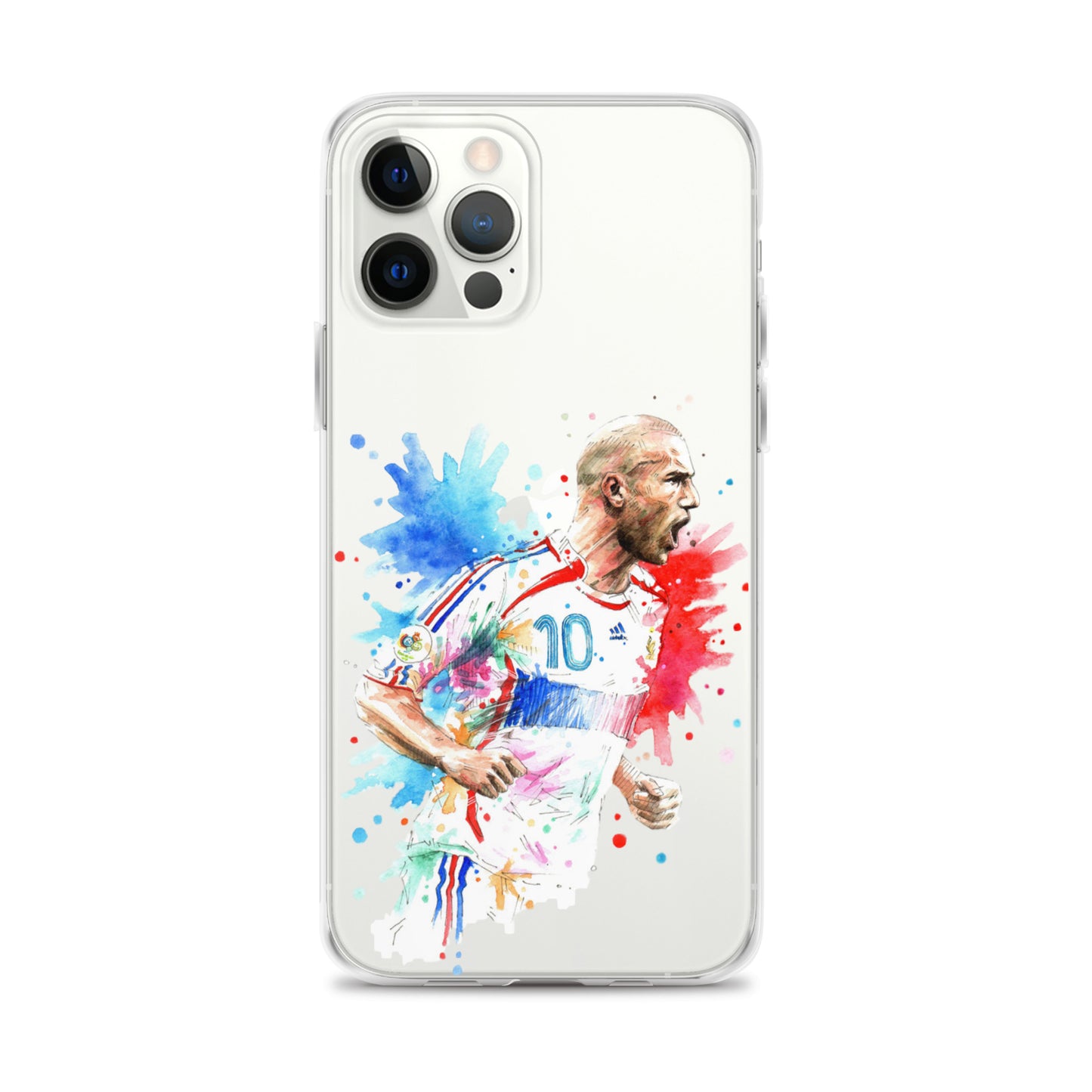 France Zinadine Zidane "Zizou" Vintage Clear Case for iPhone® - The 90+ Minute
