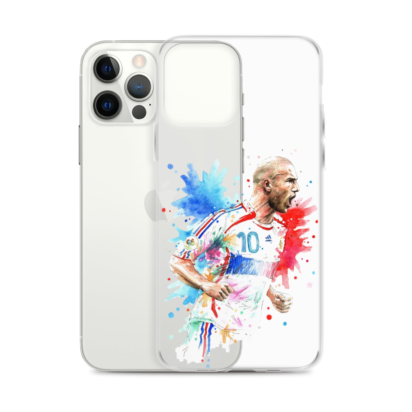 France Zinadine Zidane "Zizou" Vintage Clear Case for iPhone® - The 90+ Minute