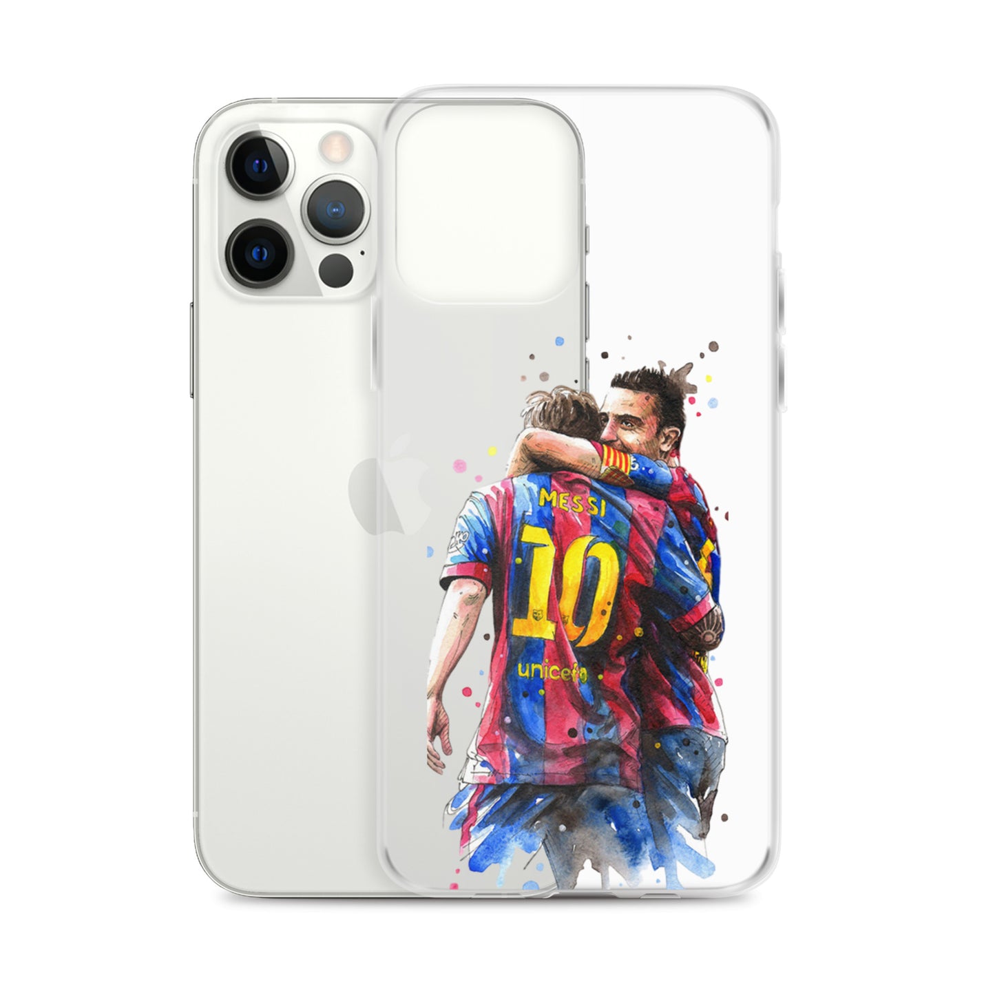 Messi & Xavi Barcelona days Clear Case for iPhone®