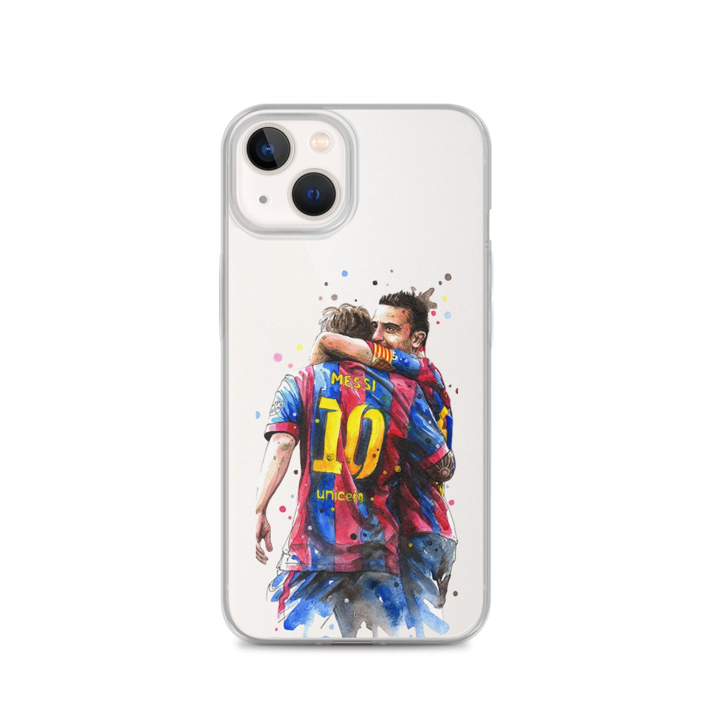 Messi & Xavi Barcelona days Clear Case for iPhone®