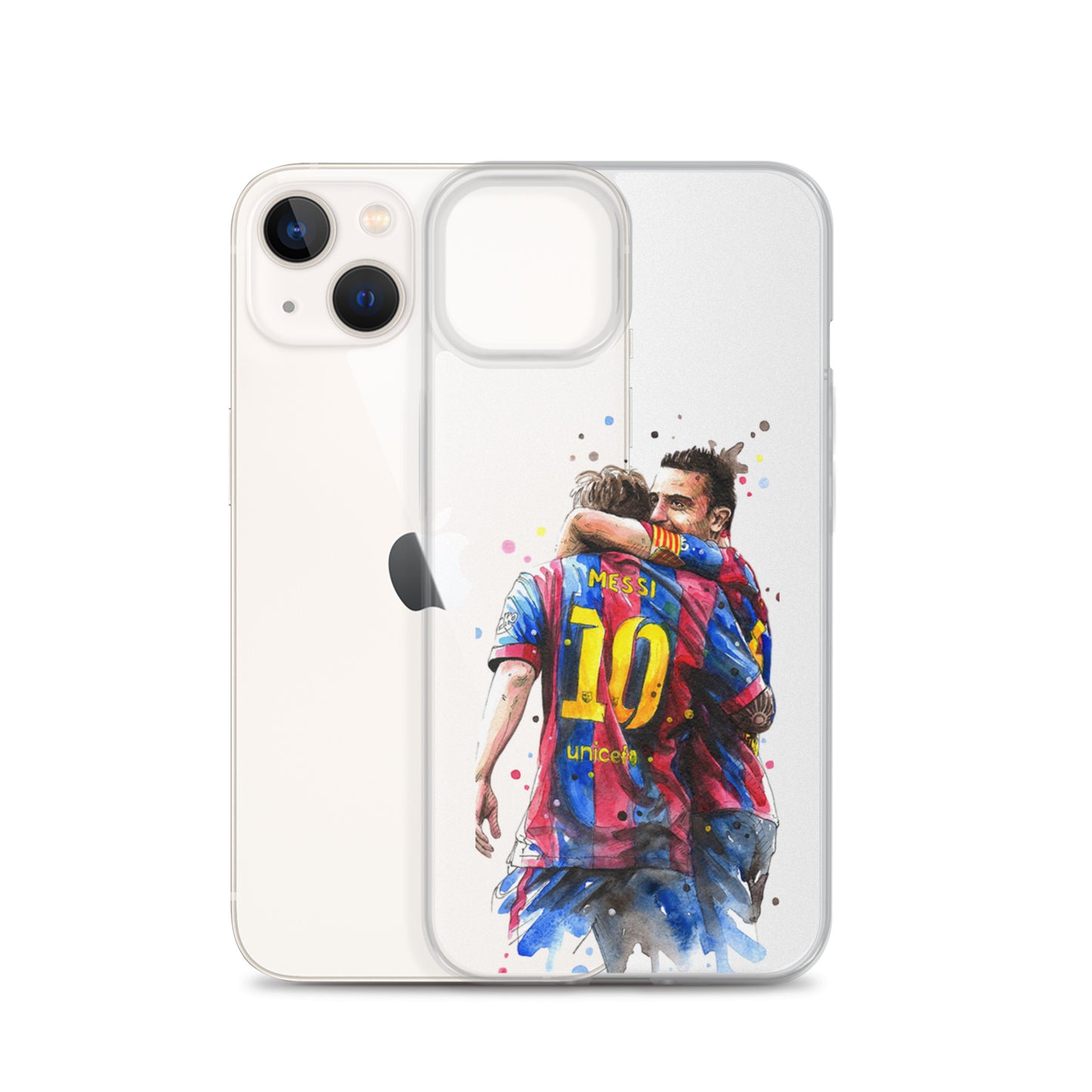 Messi & Xavi Barcelona days Clear Case for iPhone®