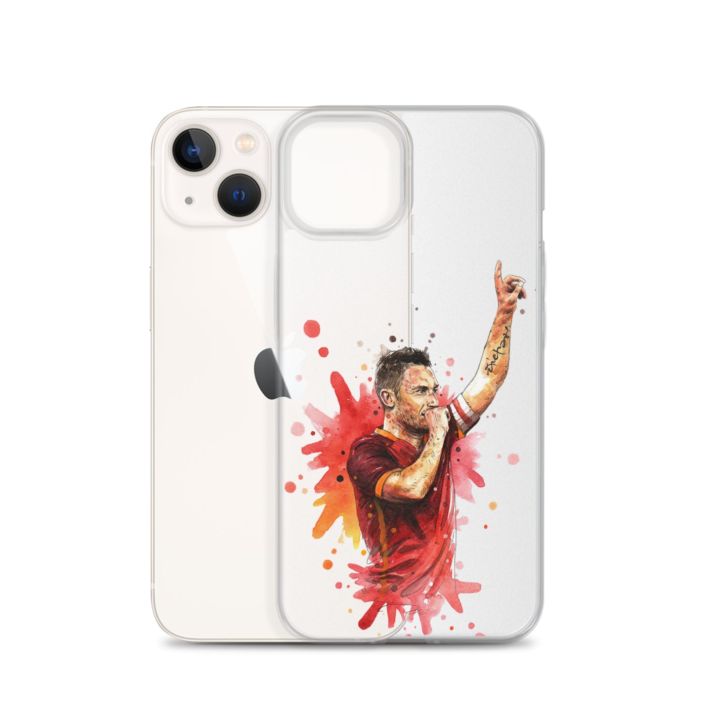 AS Roma Totti Eterno Vintage Clear Case for iPhone®