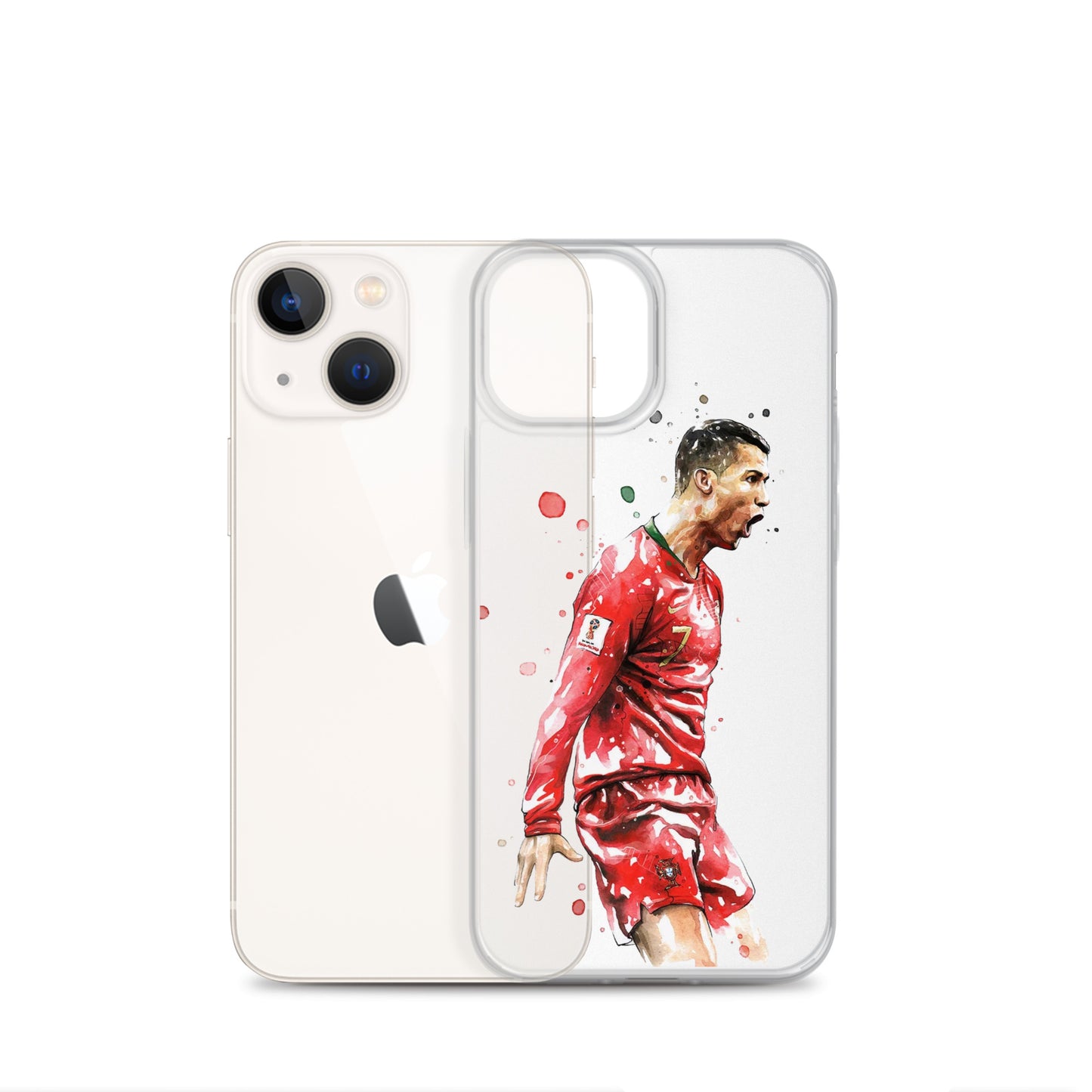 Ronaldo Portugal Celebration Vintage Clear Case for iPhone®