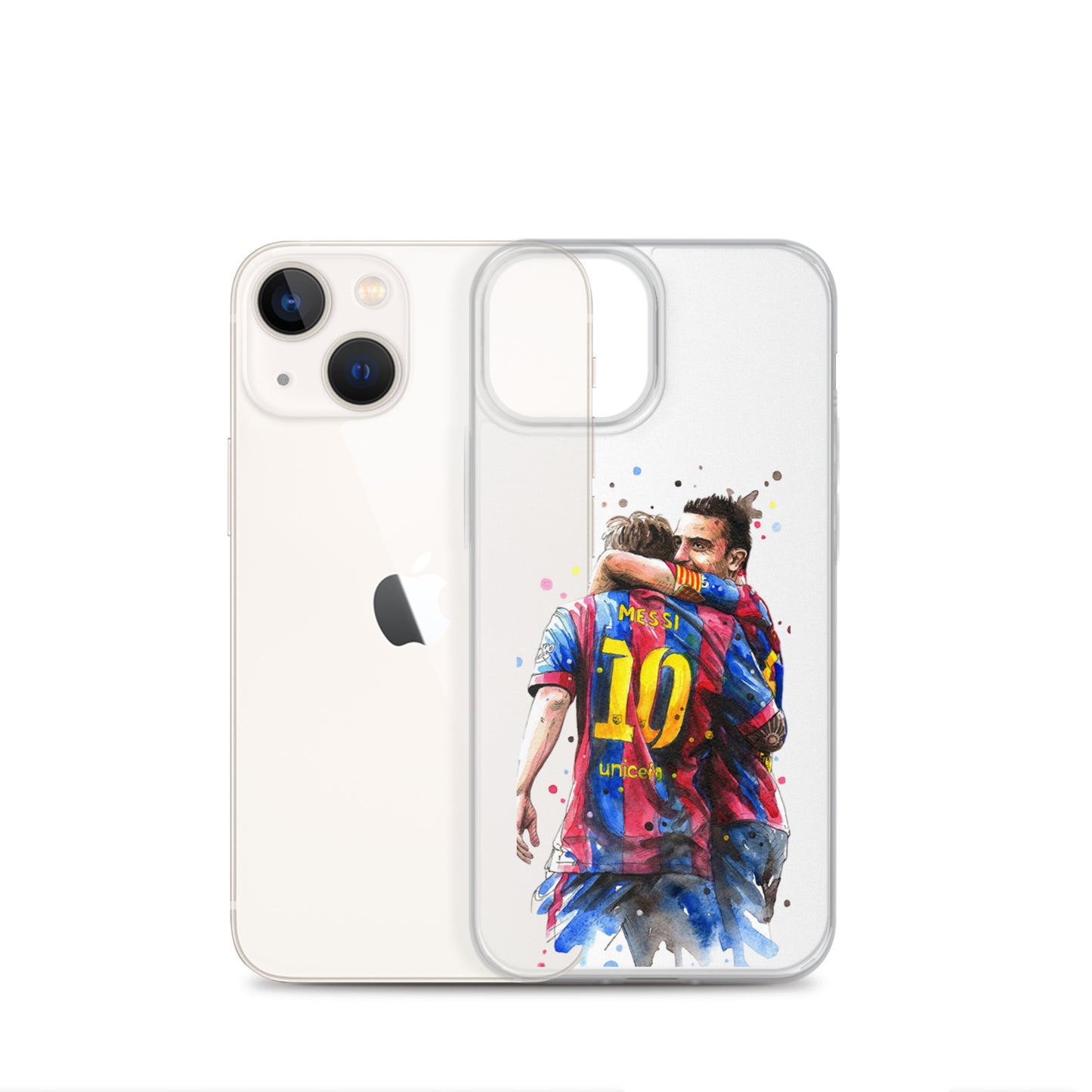 Messi & Xavi Barcelona days Clear Case for iPhone®