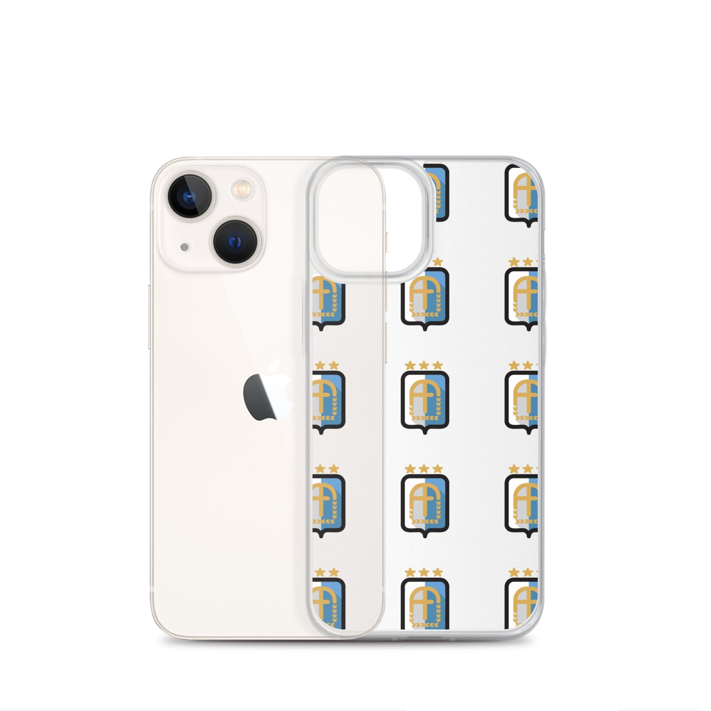 Argentina Vintage Logo 3 Stars Clear Case for iPhone®
