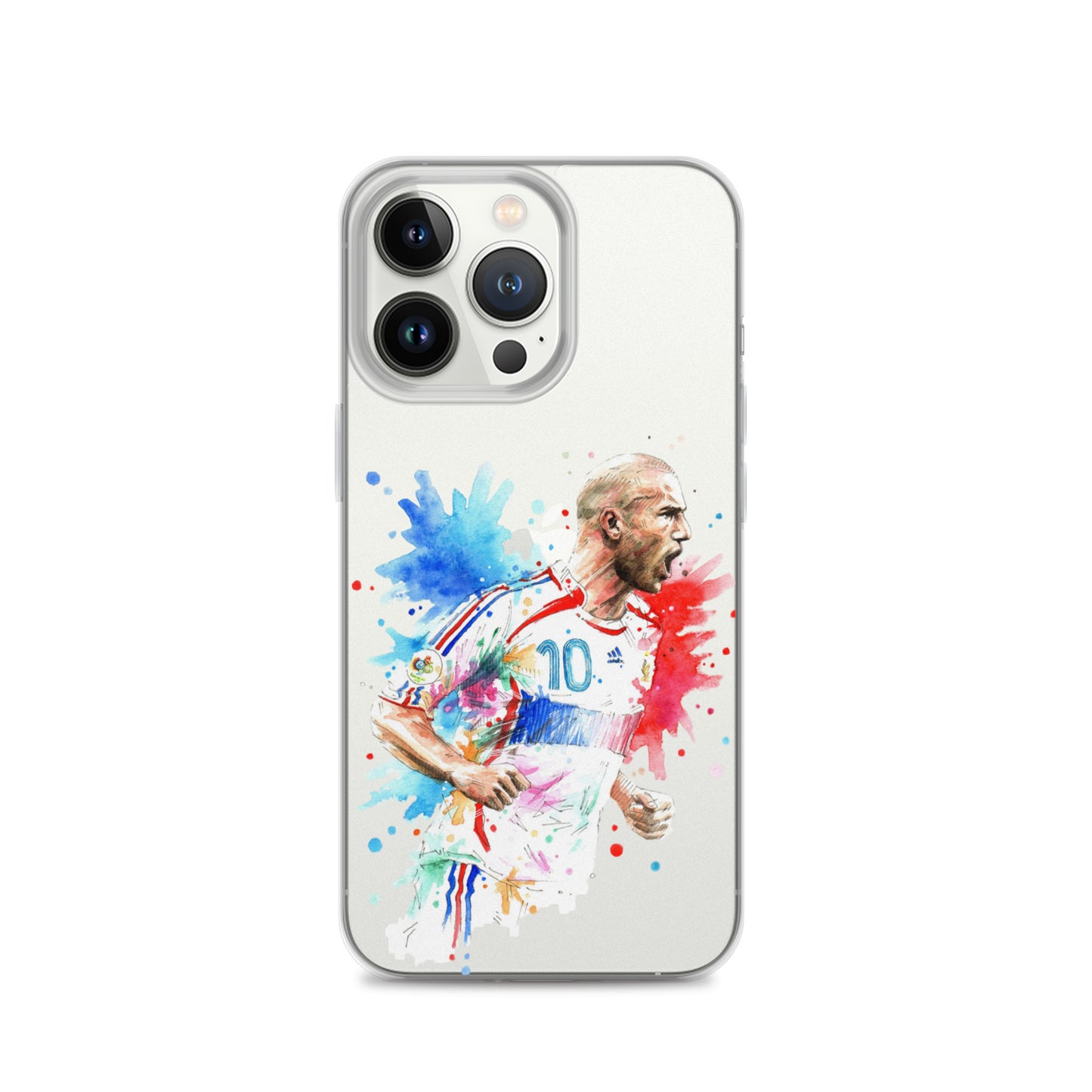 France Zinadine Zidane "Zizou" Vintage Clear Case for iPhone® - The 90+ Minute