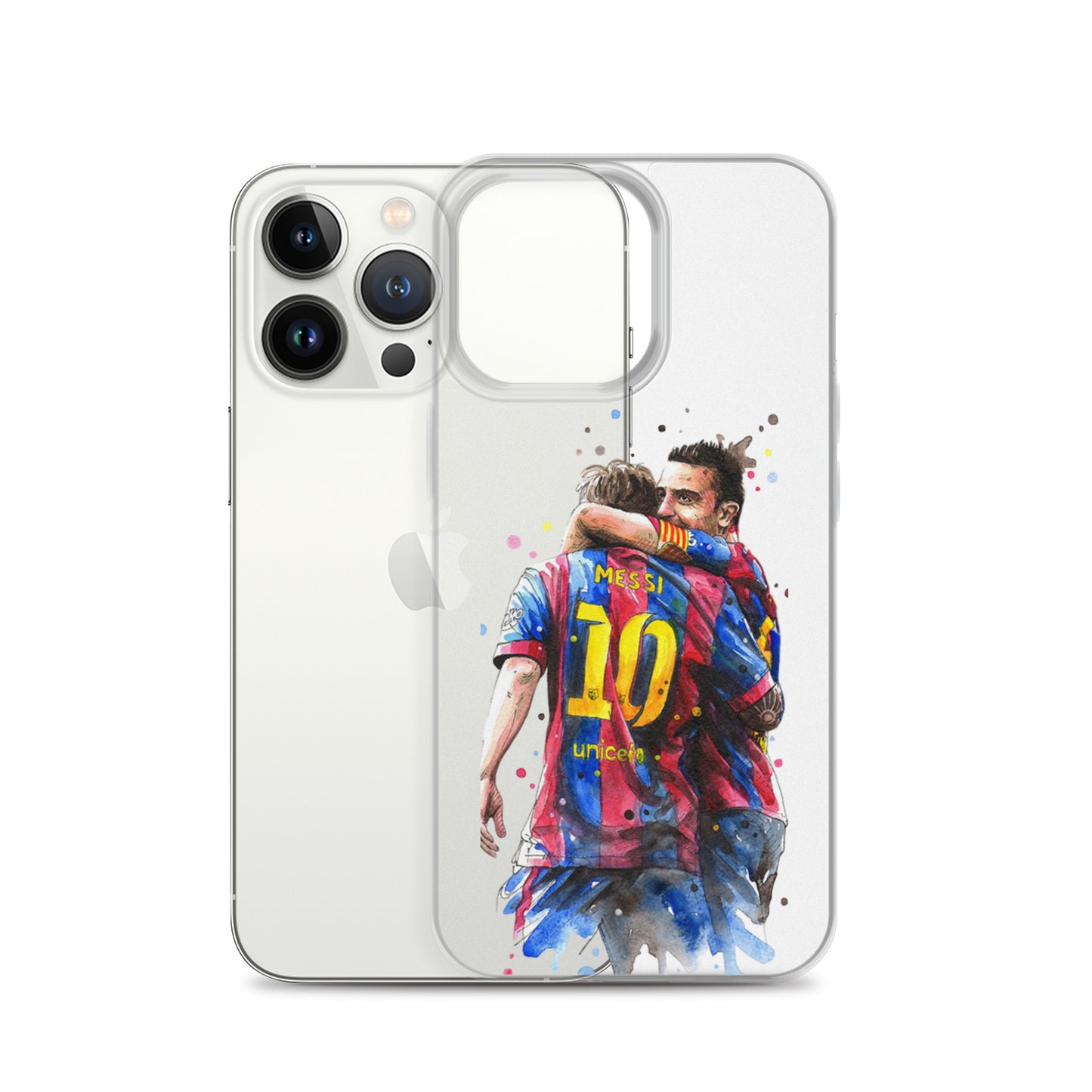Messi & Xavi Barcelona days Clear Case for iPhone®