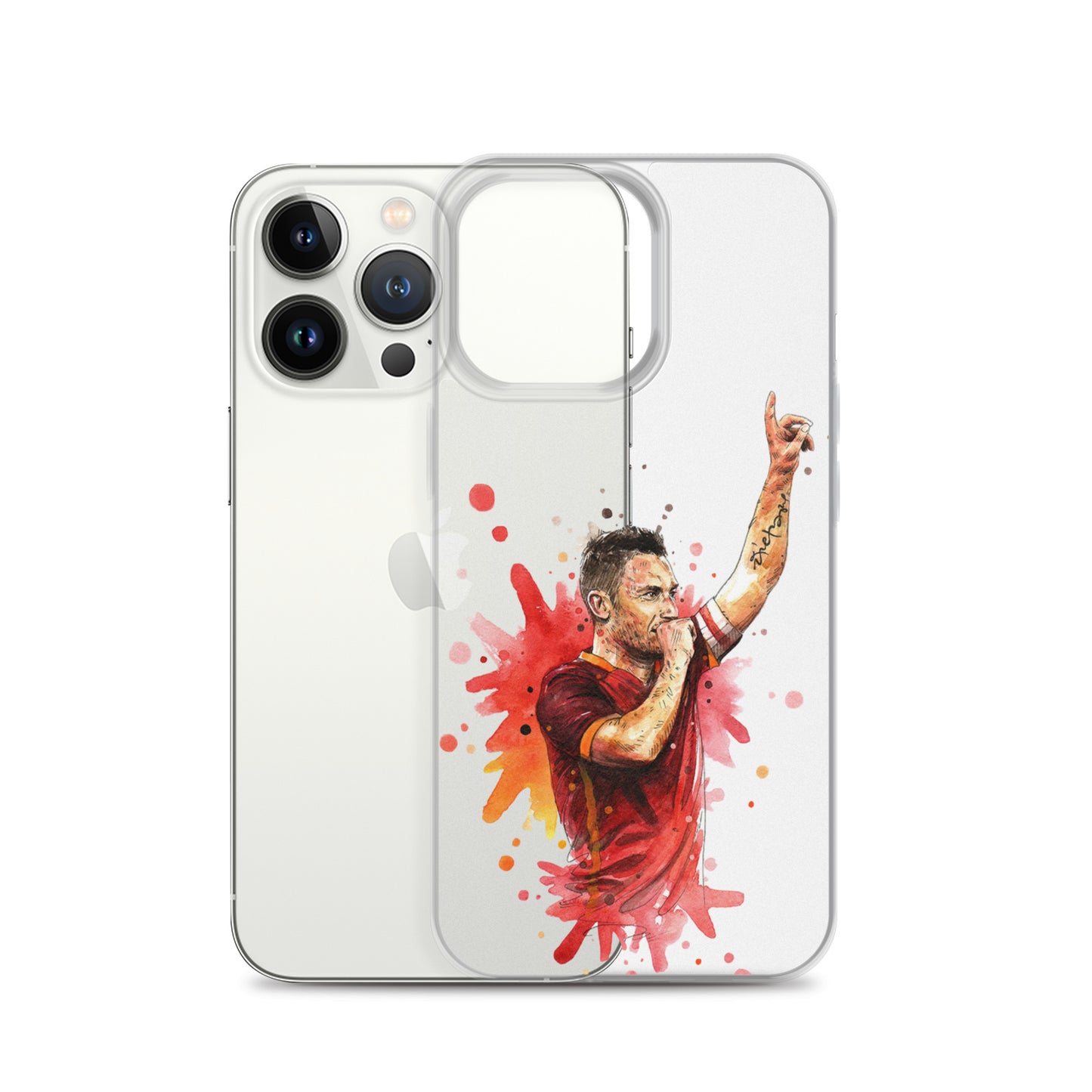 AS Roma Totti Eterno Vintage Clear Case for iPhone®