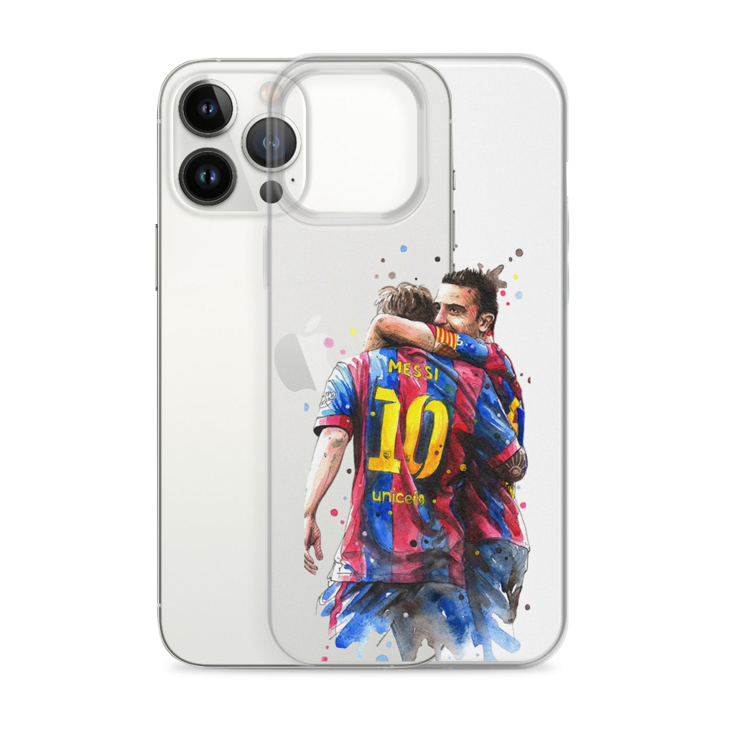 Messi & Xavi Barcelona days Clear Case for iPhone®