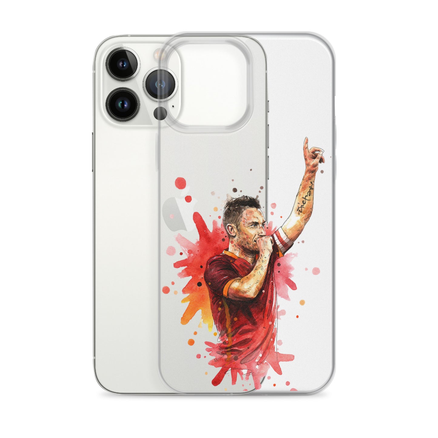 AS Roma Totti Eterno Vintage Clear Case for iPhone®