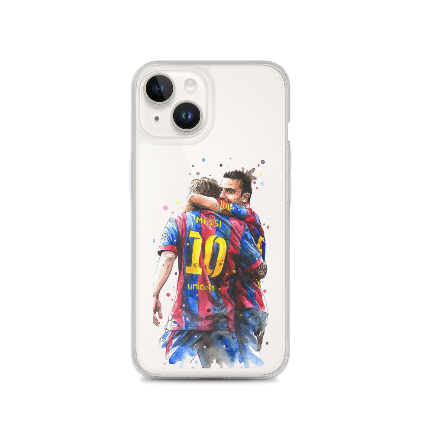 Messi & Xavi Barcelona days Clear Case for iPhone®