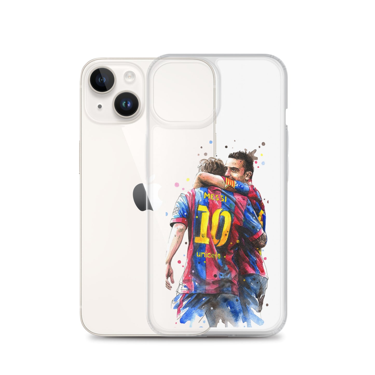 Messi & Xavi Barcelona days Clear Case for iPhone®
