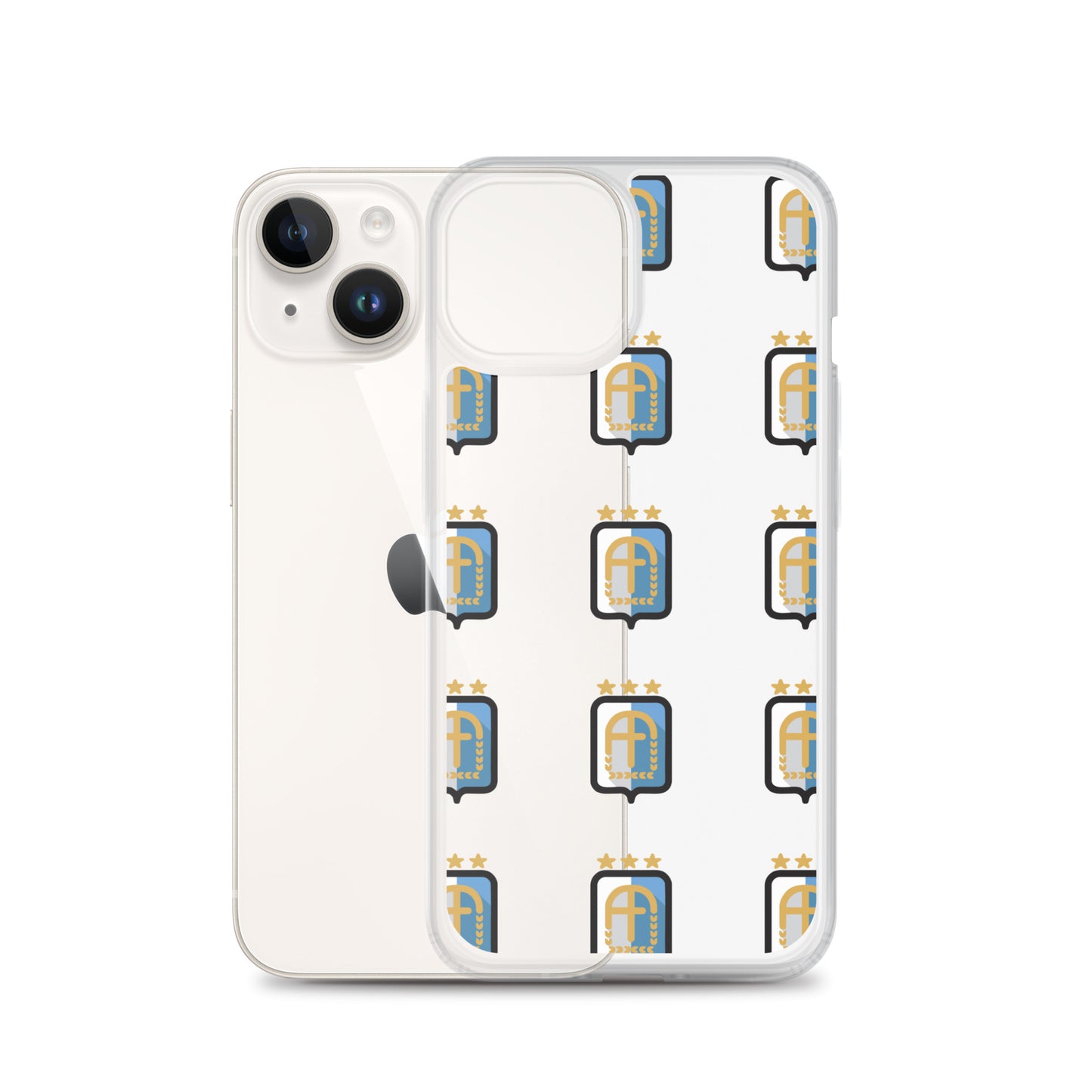 Argentina Vintage Logo 3 Stars Clear Case for iPhone®
