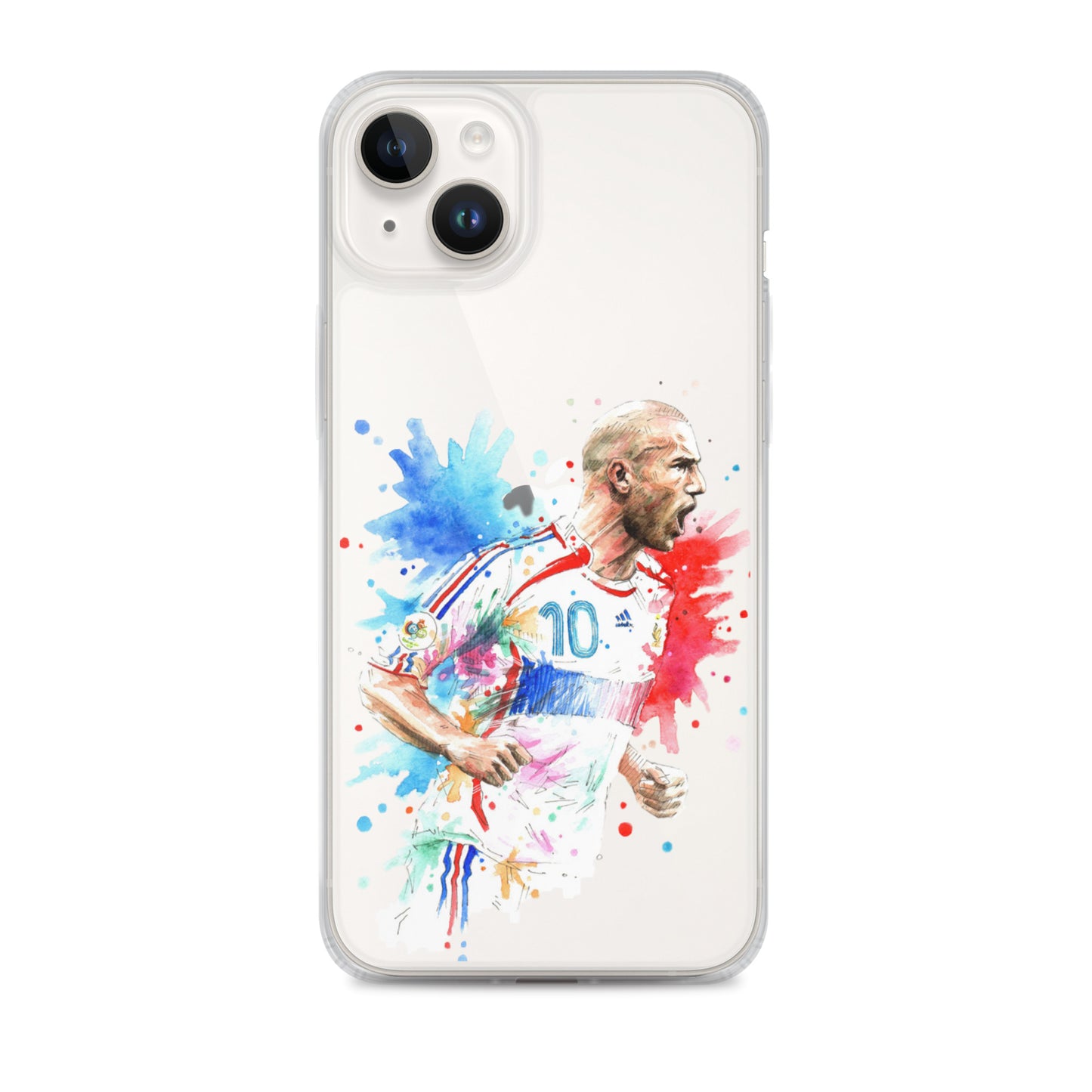 France Zinadine Zidane "Zizou" Vintage Clear Case for iPhone® - The 90+ Minute