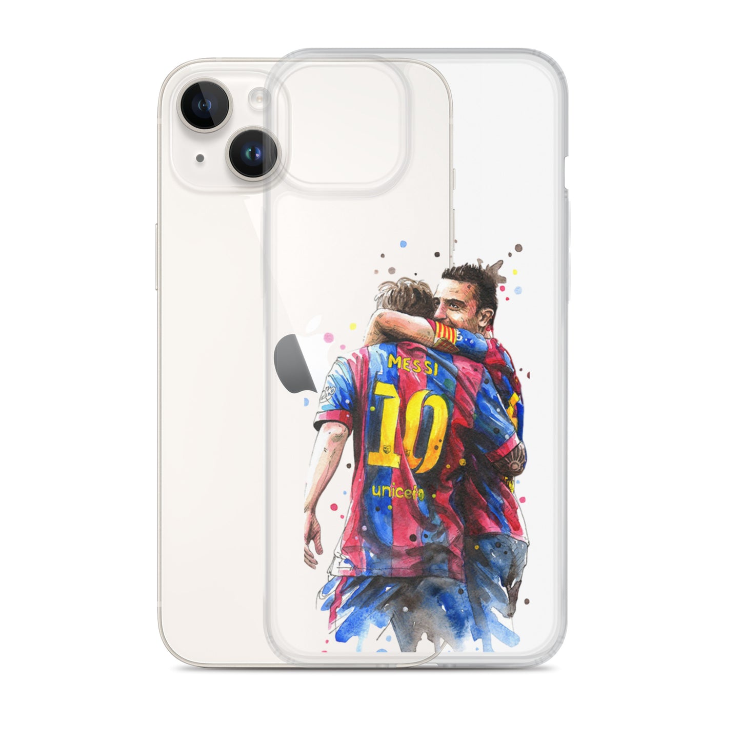 Messi & Xavi Barcelona days Clear Case for iPhone®