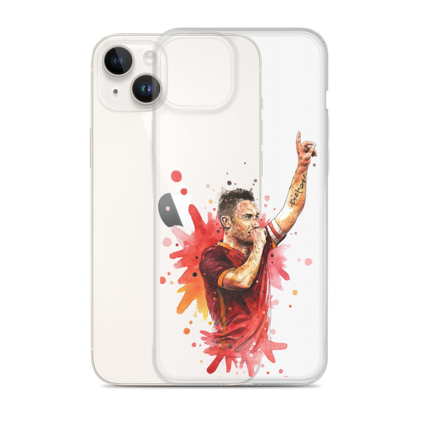 AS Roma Totti Eterno Vintage Clear Case for iPhone®
