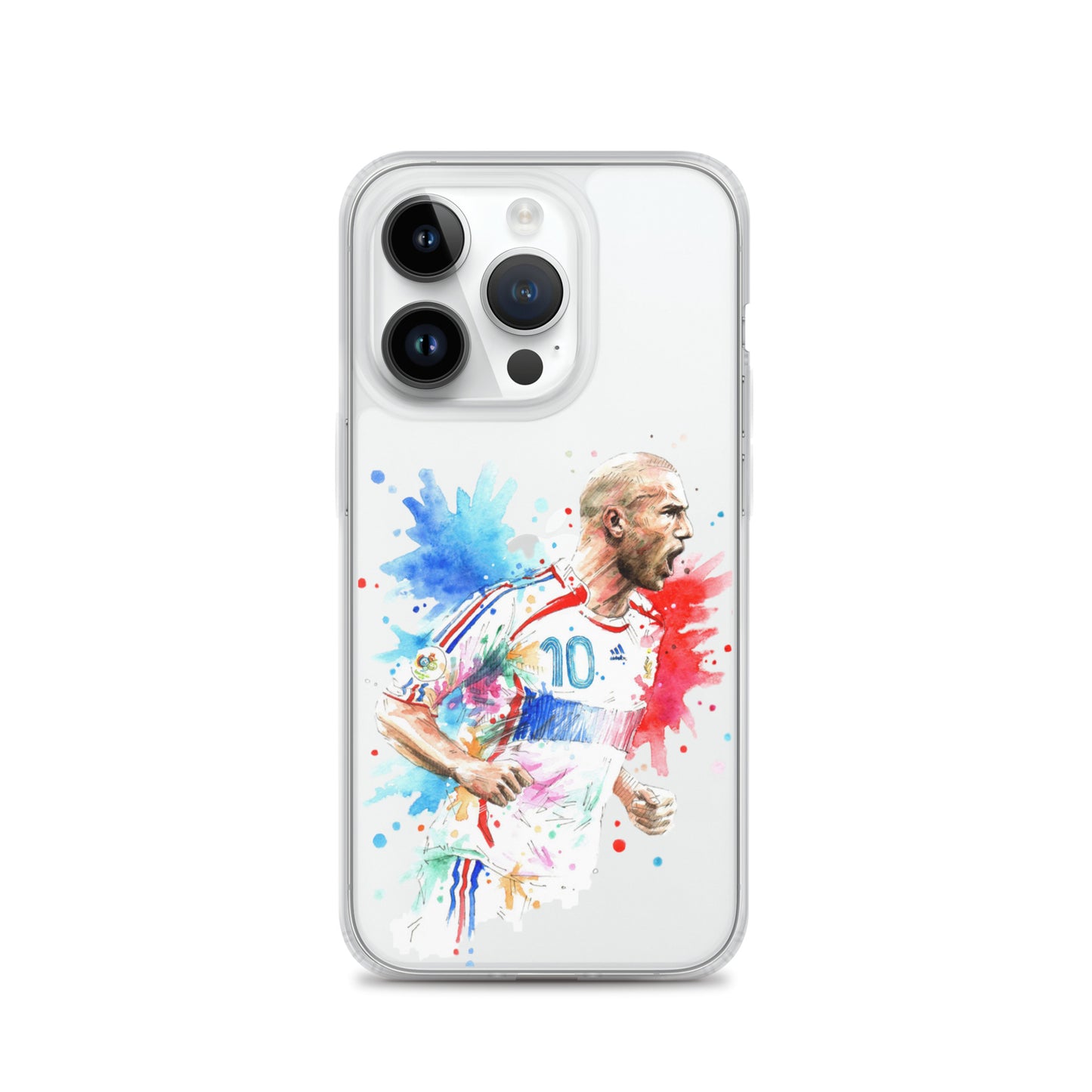 France Zinadine Zidane "Zizou" Vintage Clear Case for iPhone® - The 90+ Minute