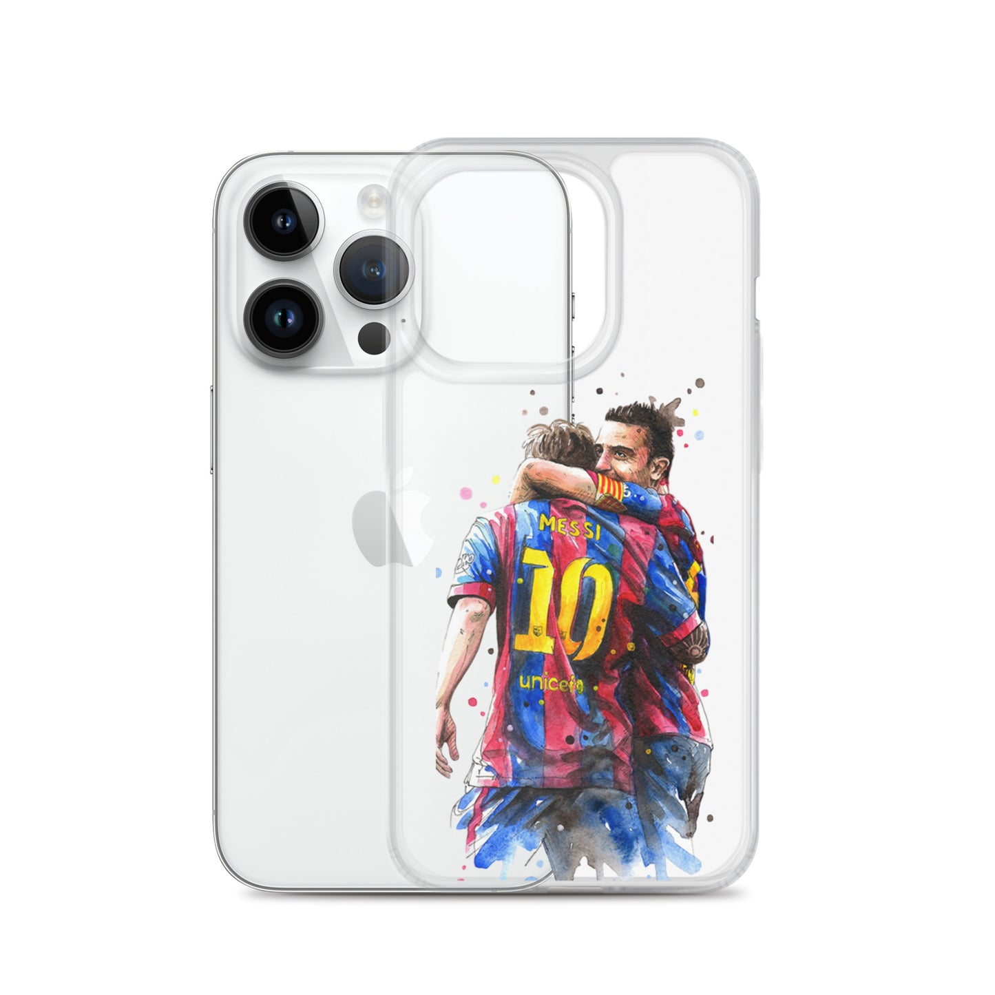 Messi & Xavi Barcelona days Clear Case for iPhone®