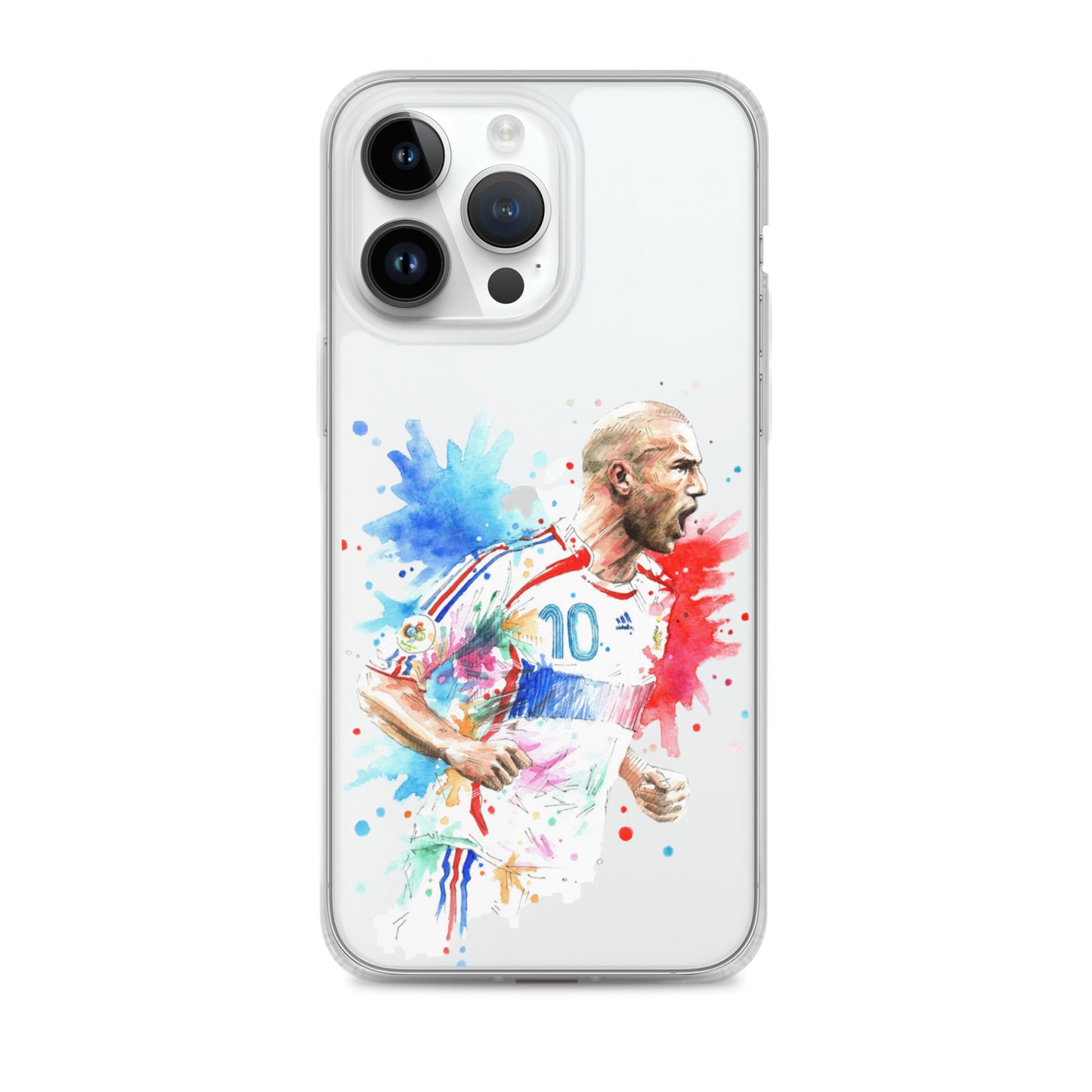France Zinadine Zidane "Zizou" Vintage Clear Case for iPhone® - The 90+ Minute