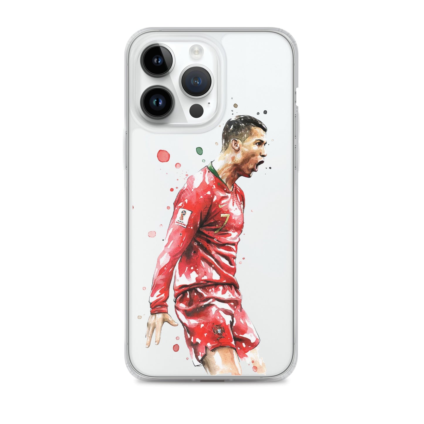Ronaldo Portugal Celebration Vintage Clear Case for iPhone®