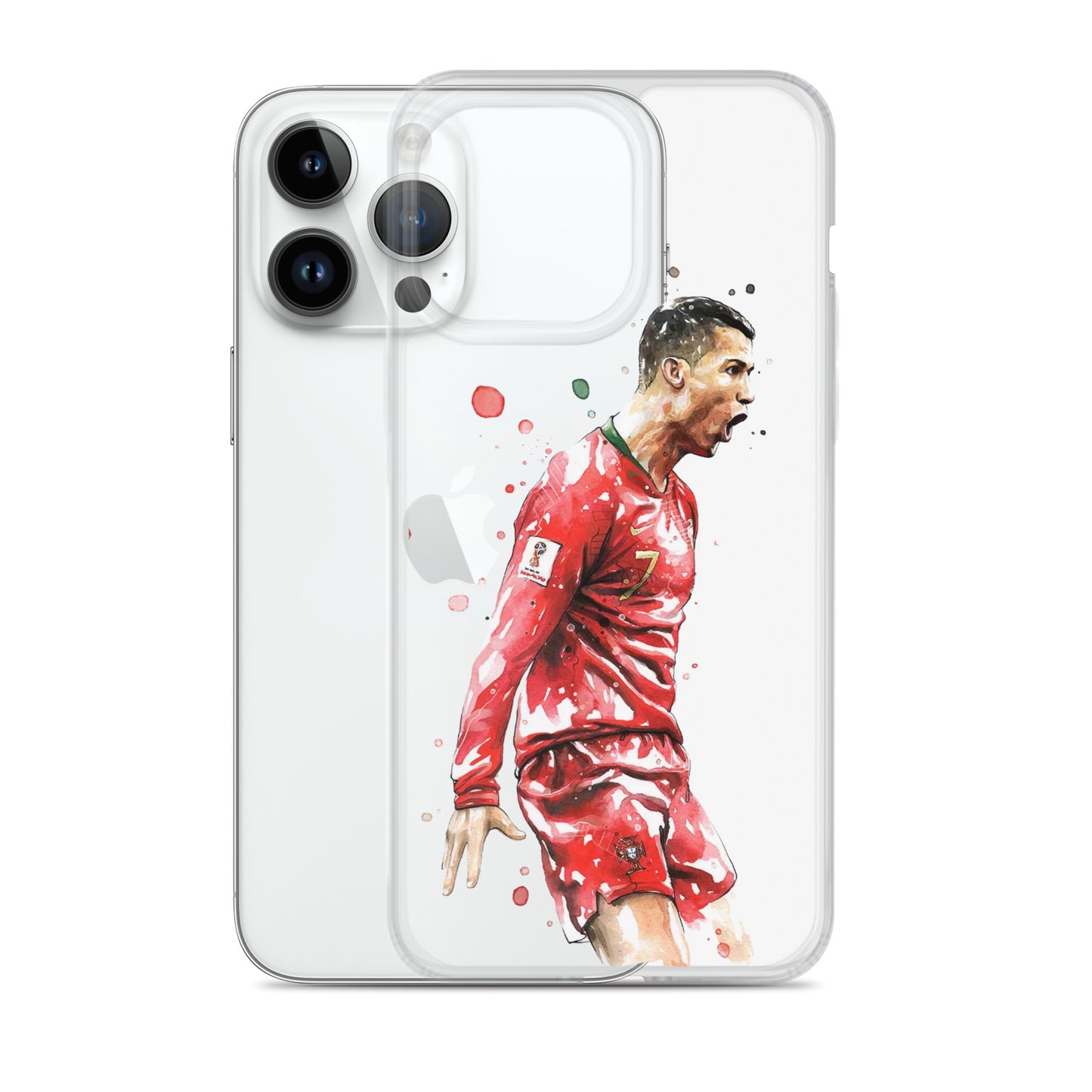 Ronaldo Portugal Celebration Vintage Clear Case for iPhone®