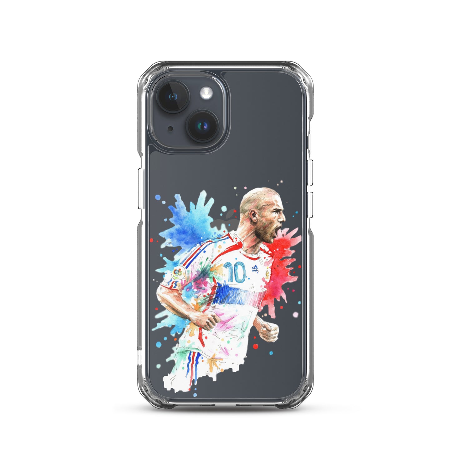 France Zinadine Zidane "Zizou" Vintage Clear Case for iPhone® - The 90+ Minute