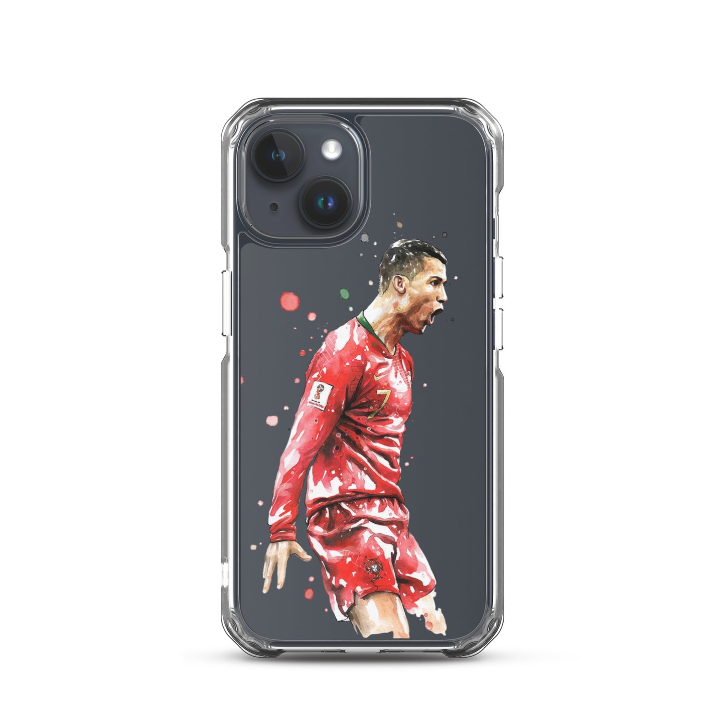 Ronaldo Portugal Celebration Vintage Clear Case for iPhone®