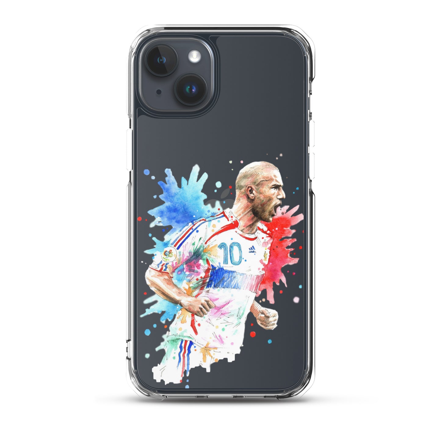 France Zinadine Zidane "Zizou" Vintage Clear Case for iPhone® - The 90+ Minute