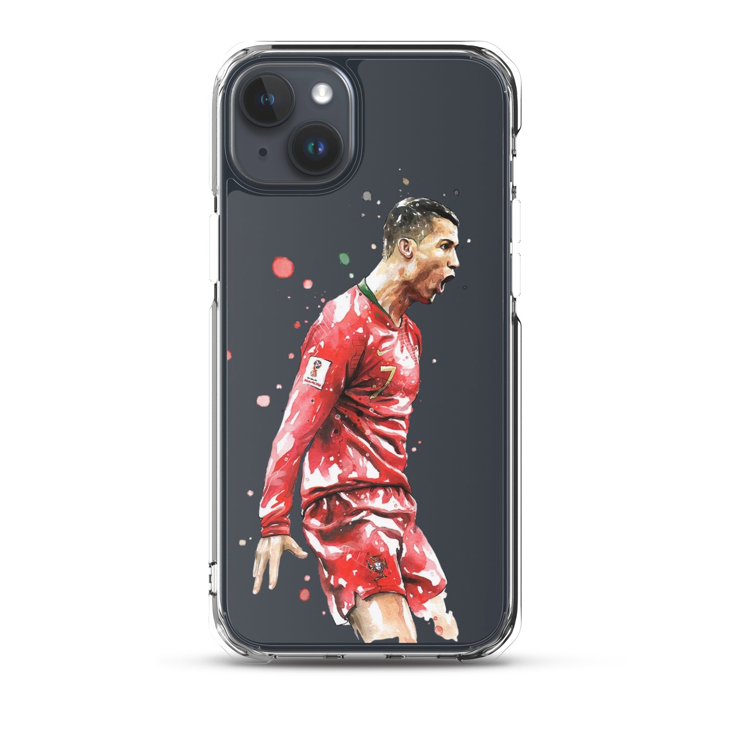 Ronaldo Portugal Celebration Vintage Clear Case for iPhone®