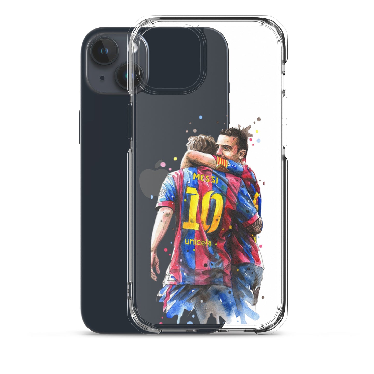 Messi & Xavi Barcelona days Clear Case for iPhone®