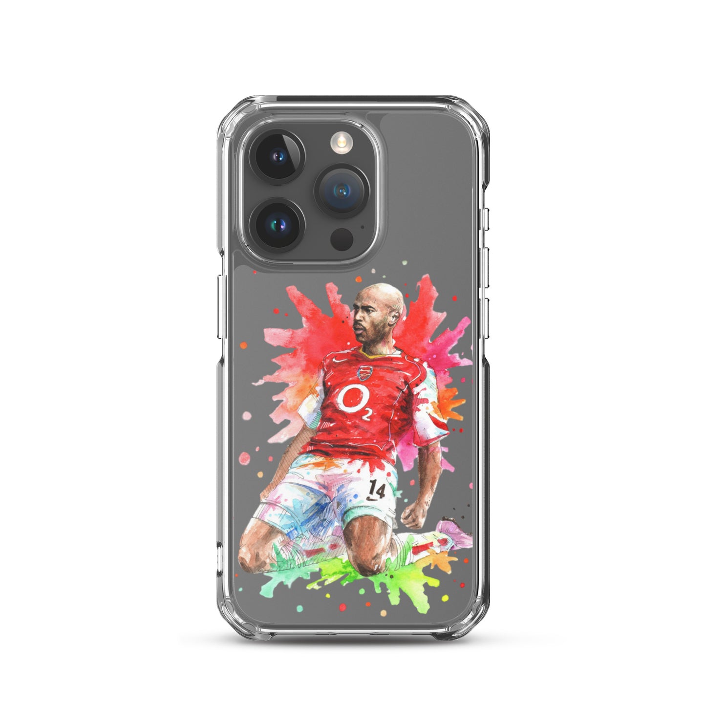Arsenal Thierry Henry Vintage Clear Case for iPhone® - The 90+ Minute