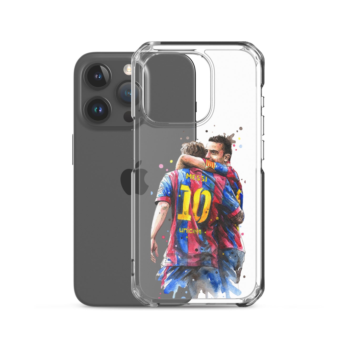 Messi & Xavi Barcelona days Clear Case for iPhone®