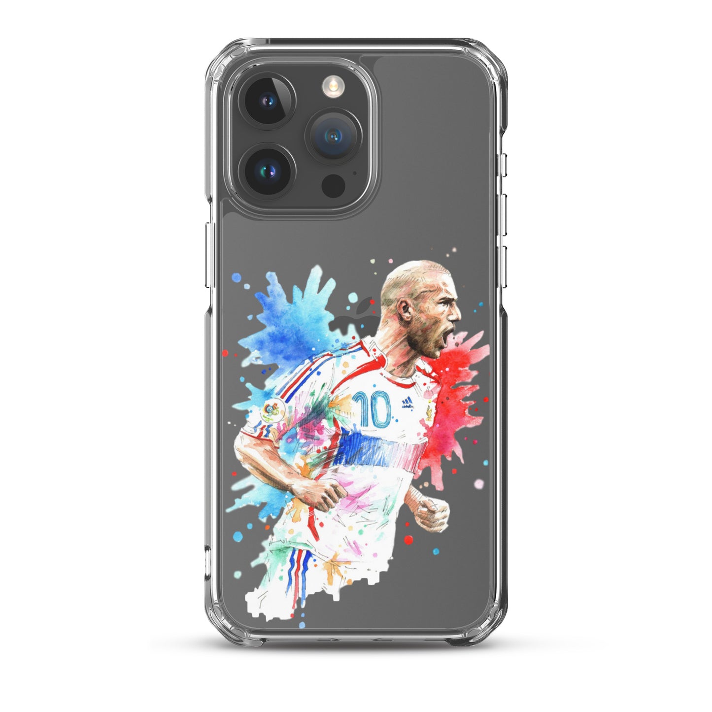 France Zinadine Zidane "Zizou" Vintage Clear Case for iPhone® - The 90+ Minute