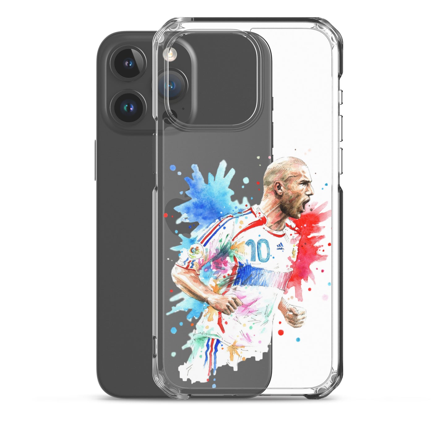 France Zinadine Zidane "Zizou" Vintage Clear Case for iPhone® - The 90+ Minute