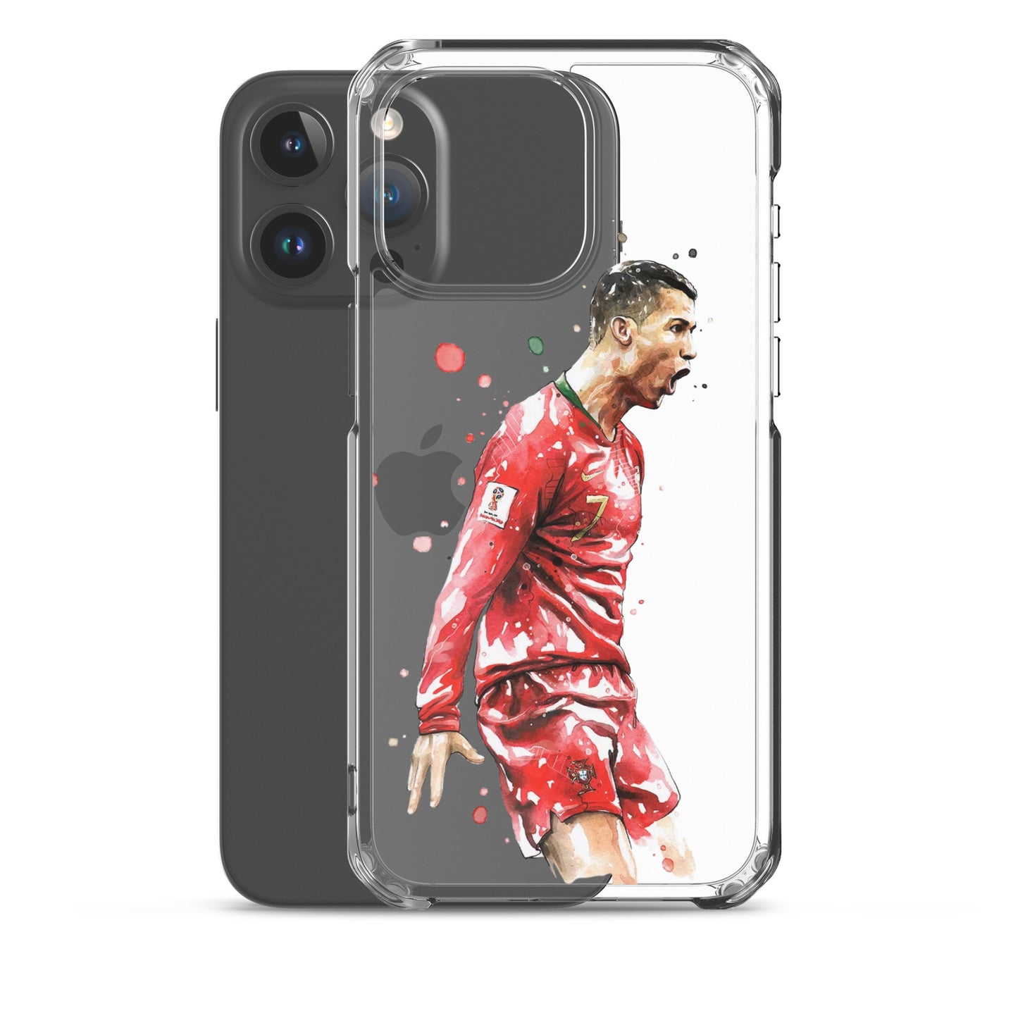 Ronaldo Portugal Celebration Vintage Clear Case for iPhone®