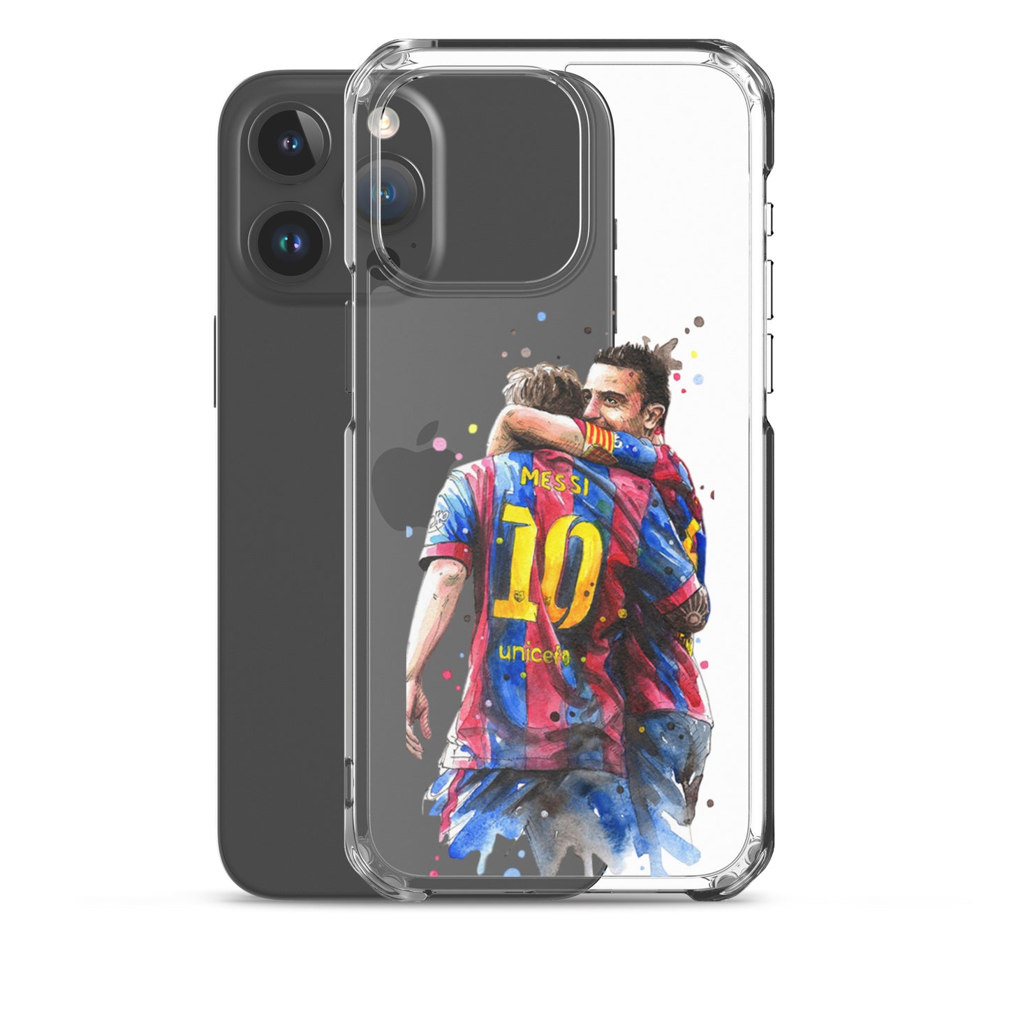 Messi & Xavi Barcelona days Clear Case for iPhone®