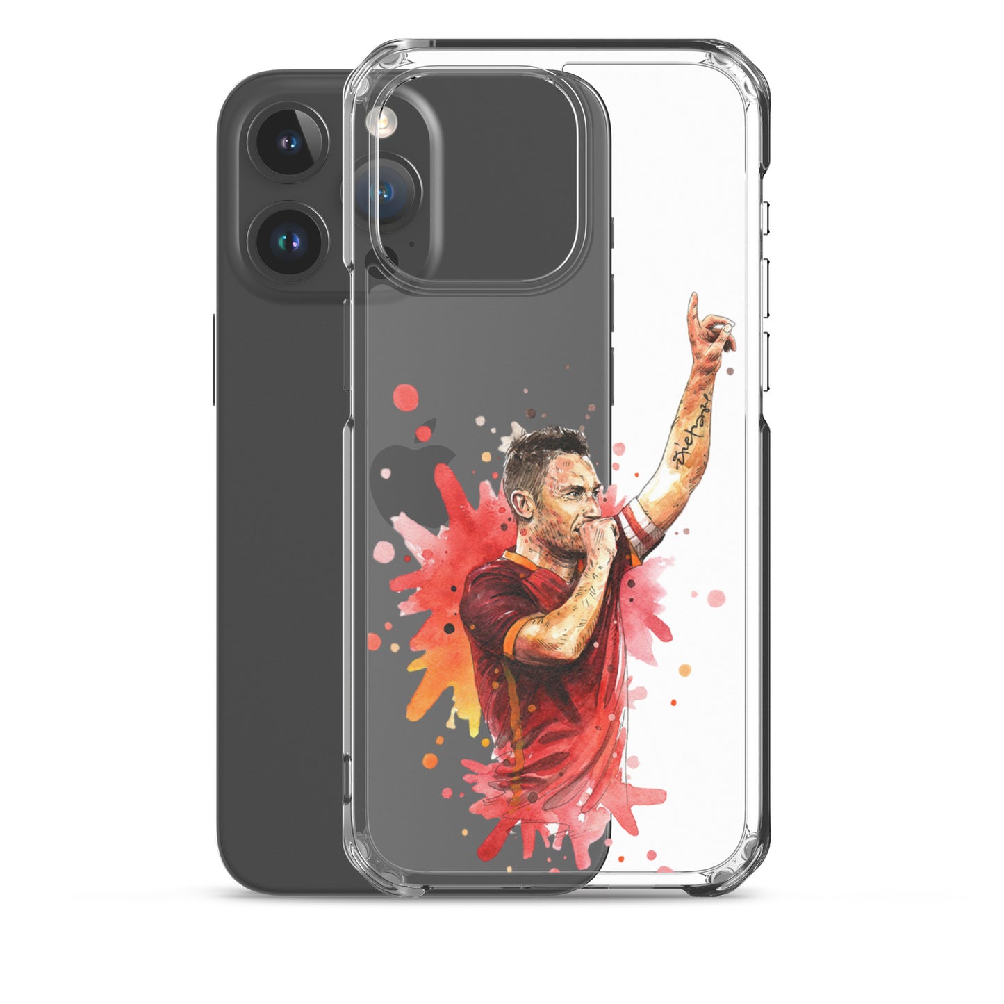 AS Roma Totti Eterno Vintage Clear Case for iPhone®