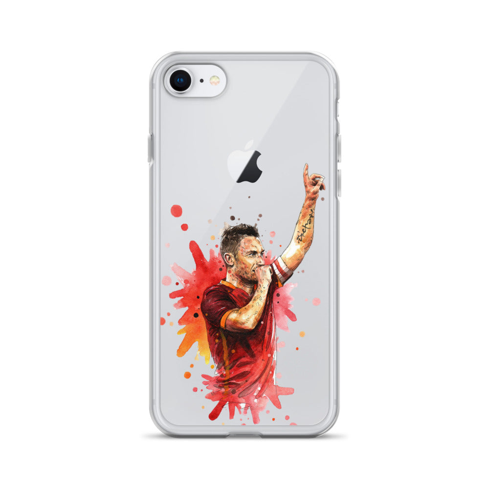 AS Roma Totti Eterno Vintage Clear Case for iPhone®